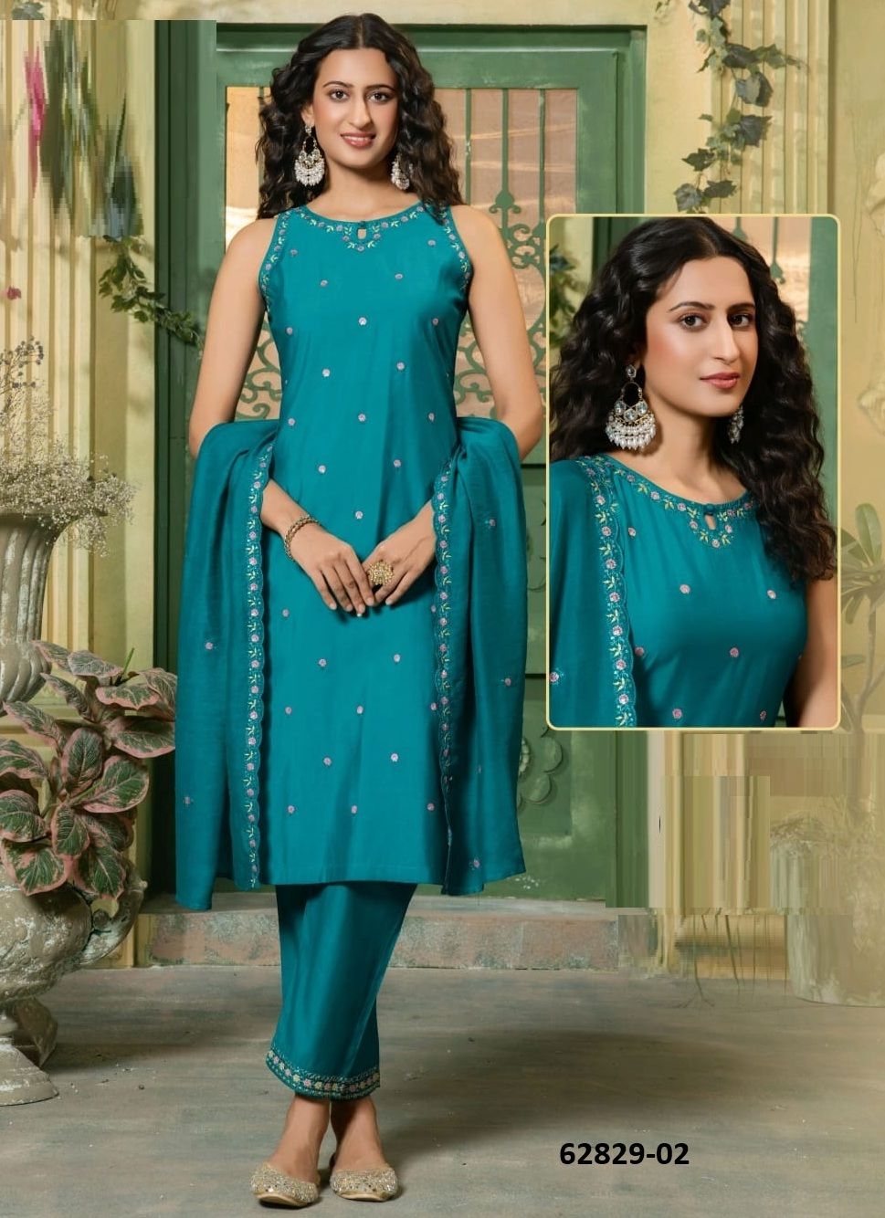 DANYA - Catalog # 62829 (Set of 6 Readymade Salwar Suits) by Kaya Ahmedabad