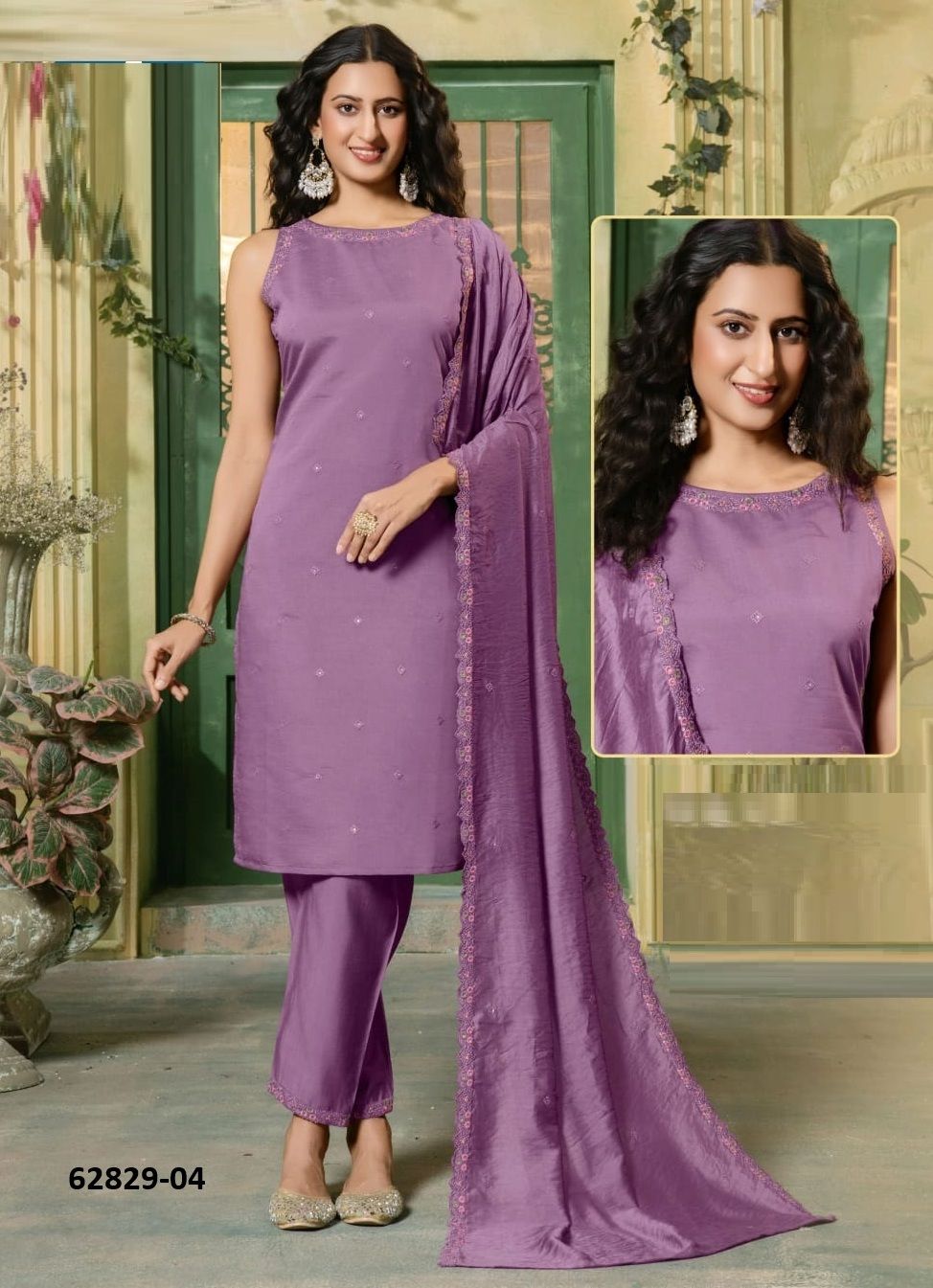 DANYA - Catalog # 62829 (Set of 6 Readymade Salwar Suits) by Kaya Ahmedabad