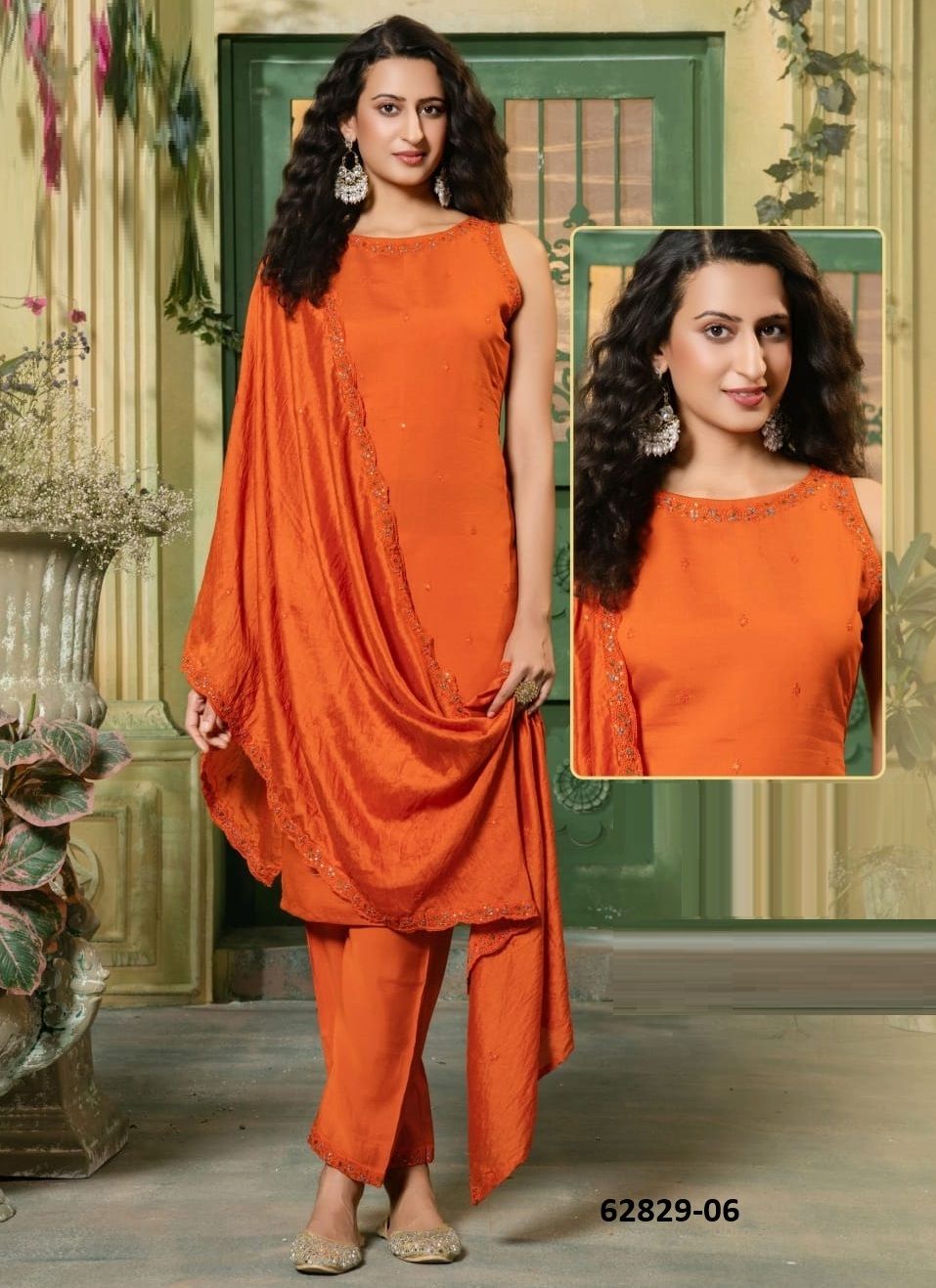 DANYA - Catalog # 62829 (Set of 6 Readymade Salwar Suits) by Kaya Ahmedabad