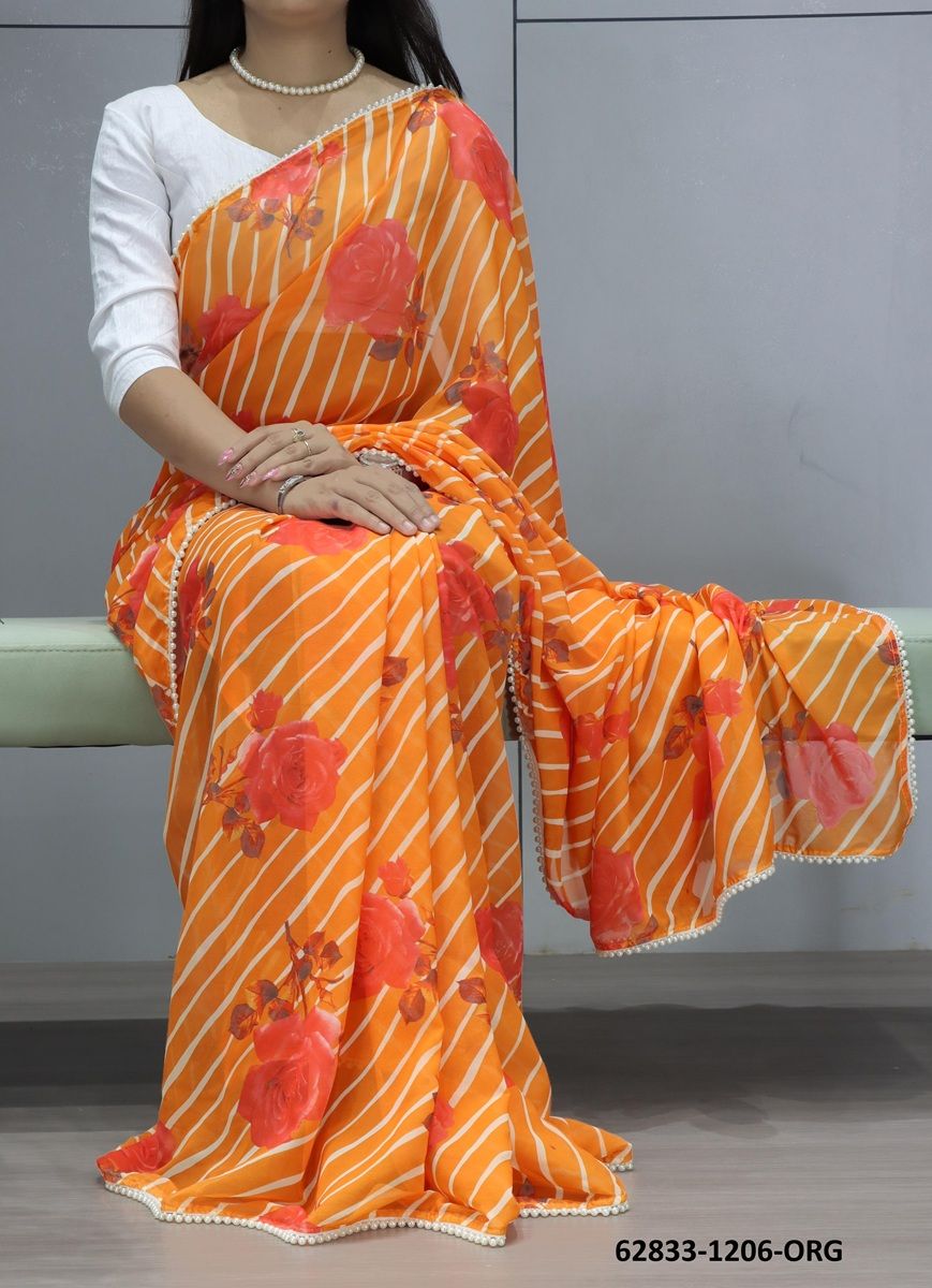 COLORFUL LEHERIYA 1206 - Catalog # 62833 (Set of 2 Sarees) by Desi Muse COLORFUL LEHERIYA 1206 - Catalog # 62833 (Set of 2 Sarees) by Desi Muse
