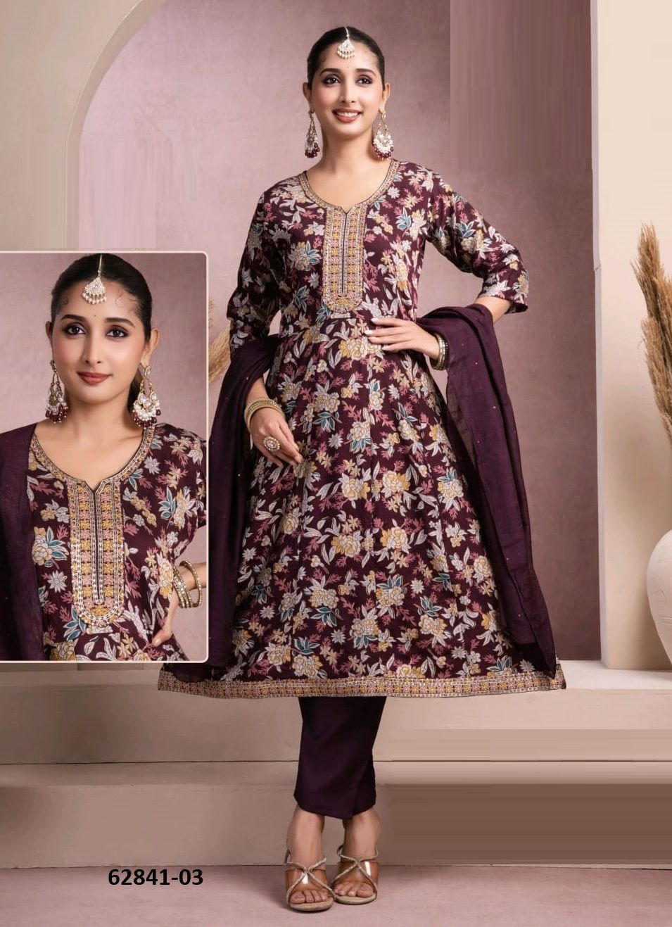 AMOLA 3 - Catalog # 62841 (Set of 6 Readymade Salwar Suits) by Kaya Ahmedabad AMOLA 3 - Catalog # 62841 (Set of 6 Readymade Salwar Suits) by Kaya Ahmedabad