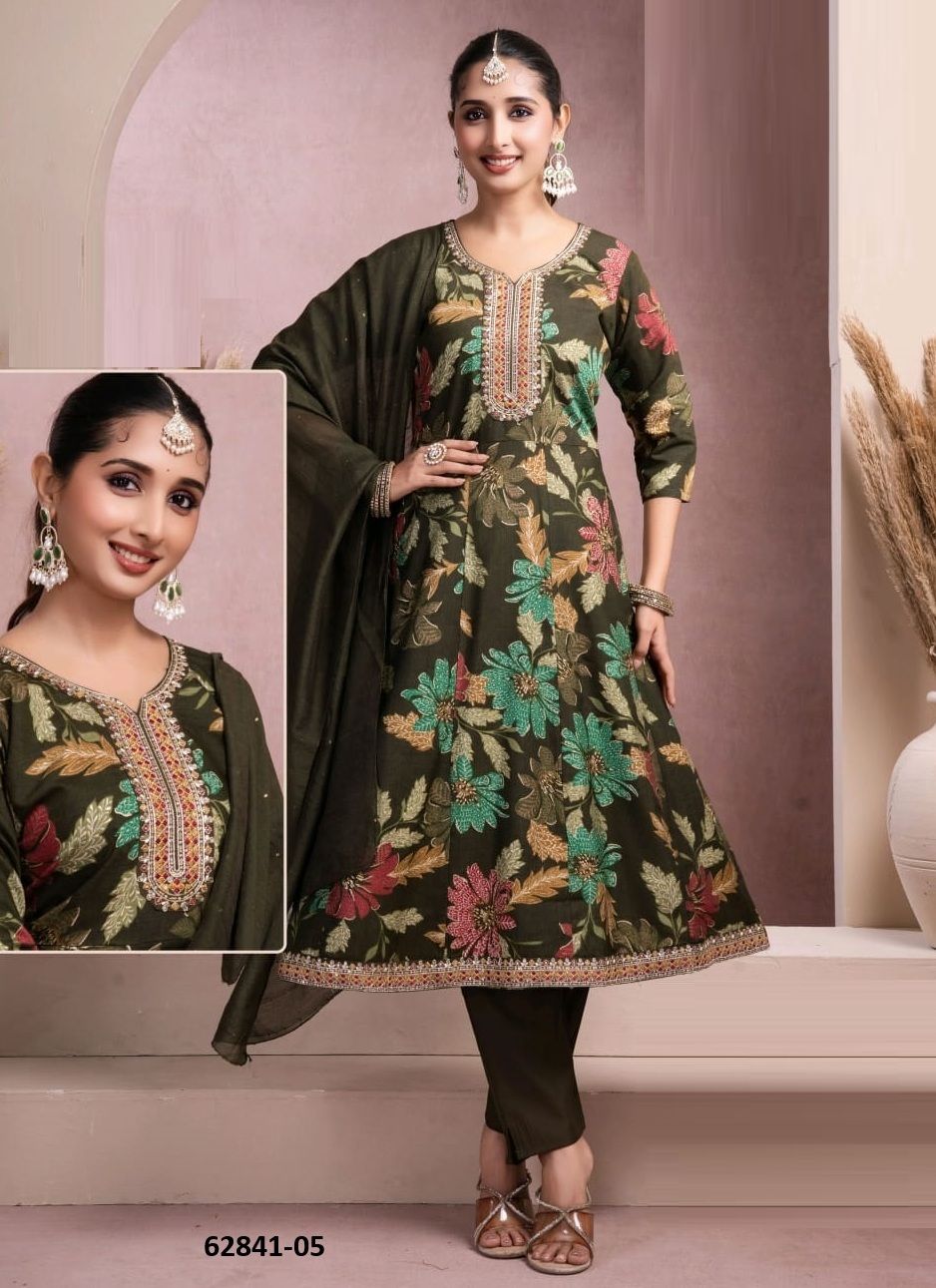 AMOLA 3 - Catalog # 62841 (Set of 6 Readymade Salwar Suits) by Kaya Ahmedabad AMOLA 3 - Catalog # 62841 (Set of 6 Readymade Salwar Suits) by Kaya Ahmedabad