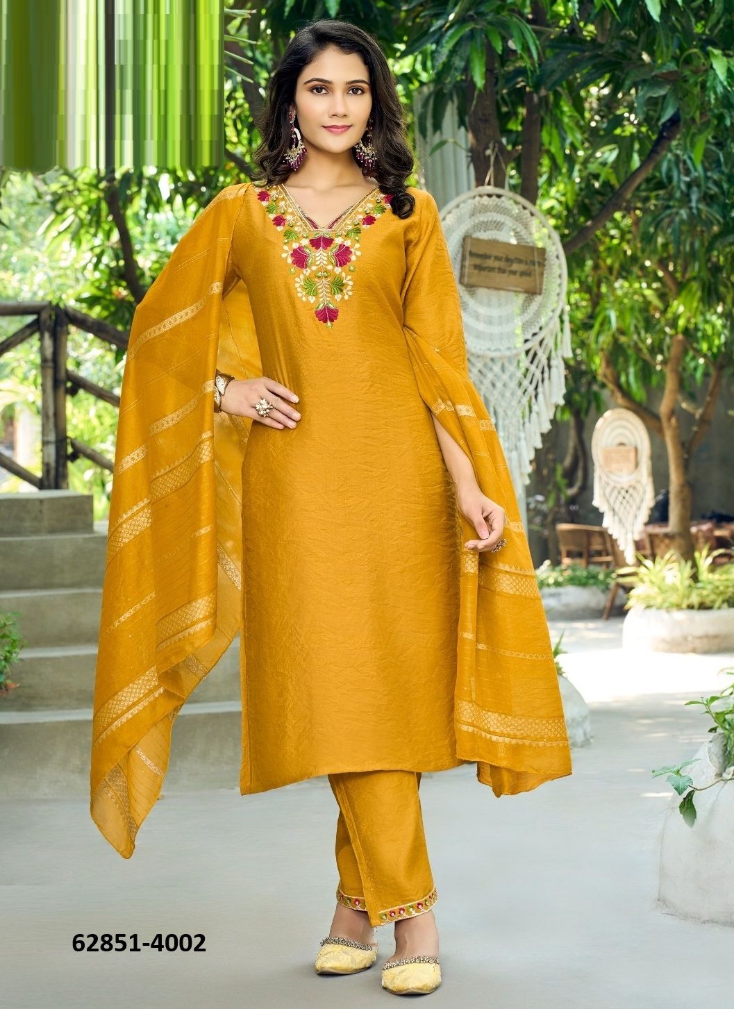 MALVIKA 4 - Catalog # 62851 (Set of 7 Readymade Salwar Suits) by Passion Tree