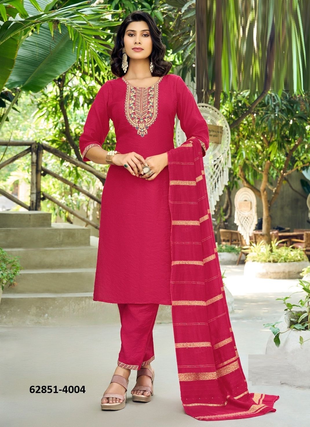 MALVIKA 4 - Catalog # 62851 (Set of 7 Readymade Salwar Suits) by Passion Tree