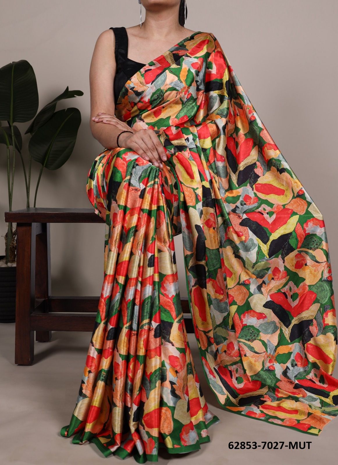 DIGITAL PRINTS SERIES 7027 - Catalog # 62853 (Set of 5 Sarees) by Serengeti DIGITAL PRINTS SERIES 7027 - Catalog # 62853 (Set of 5 Sarees) by Serengeti