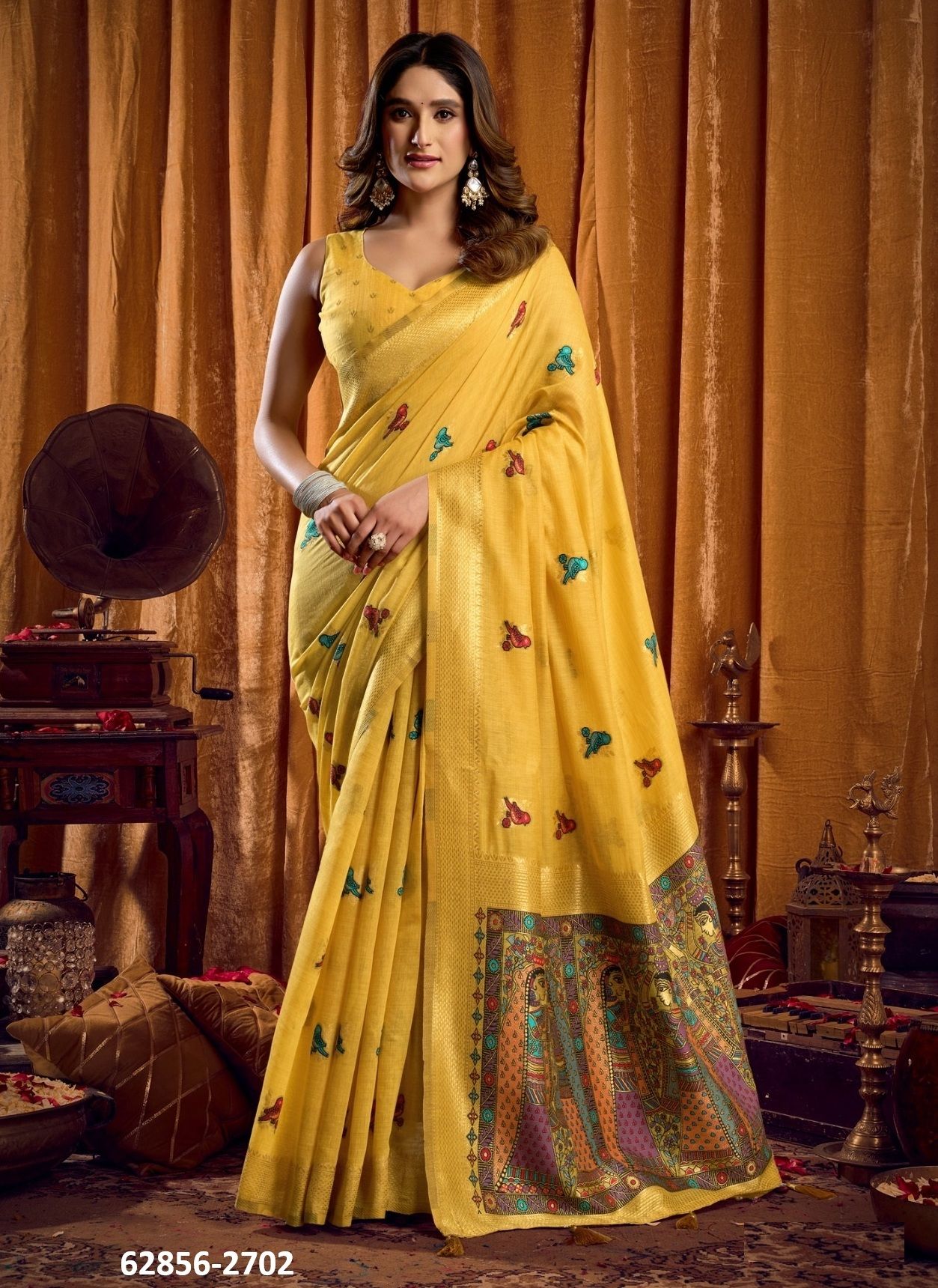 SHRUTI - Catalog # 62856 (Set of 6 Sarees) by Gobuni
