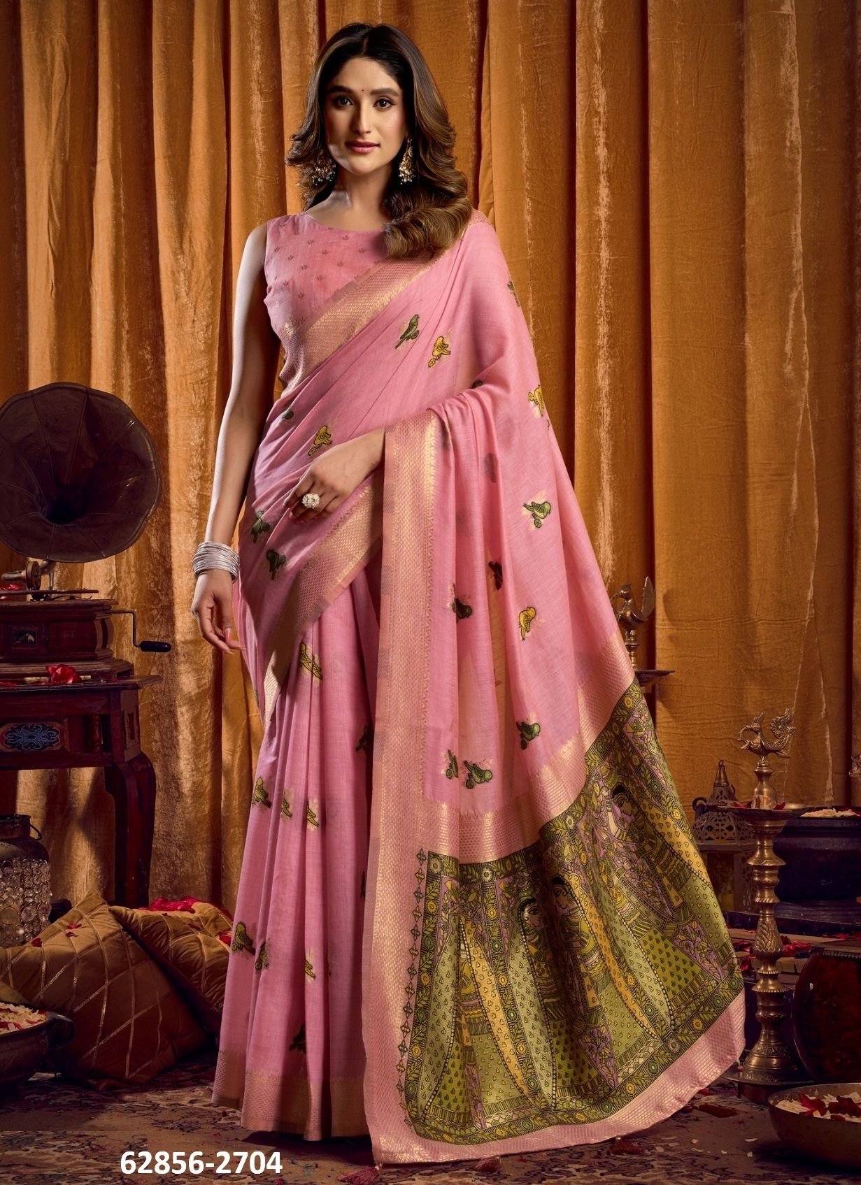 SHRUTI - Catalog # 62856 (Set of 6 Sarees) by Gobuni
