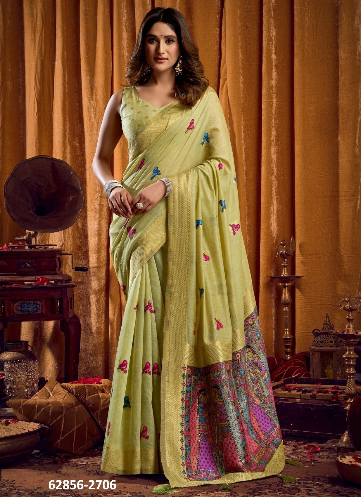 SHRUTI - Catalog # 62856 (Set of 6 Sarees) by Gobuni