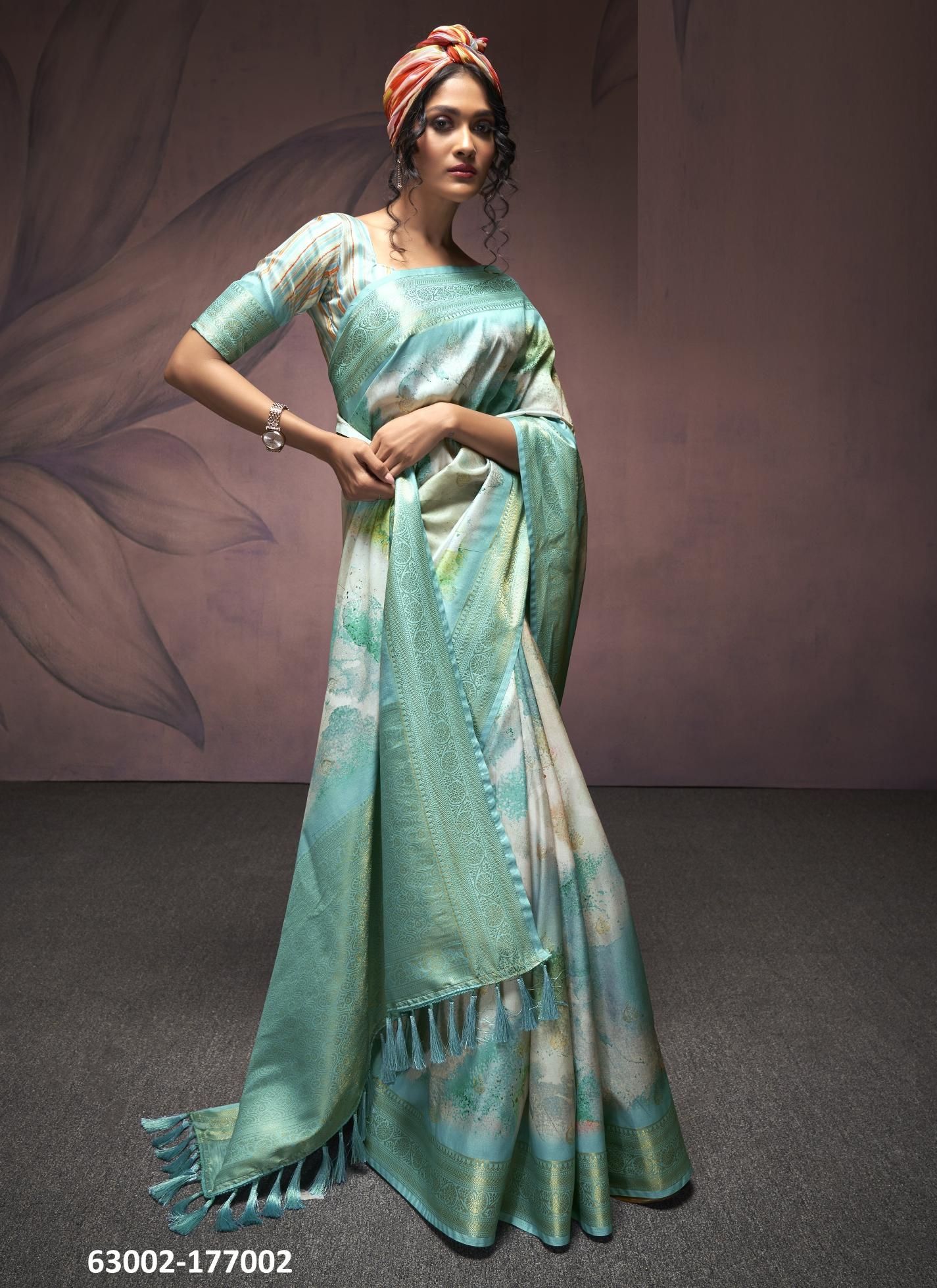 RANGREZA - Catalog # 63002 (Set of 10 Sarees) by Semad Styles RANGREZA - Catalog # 63002 (Set of 10 Sarees) by Semad Styles