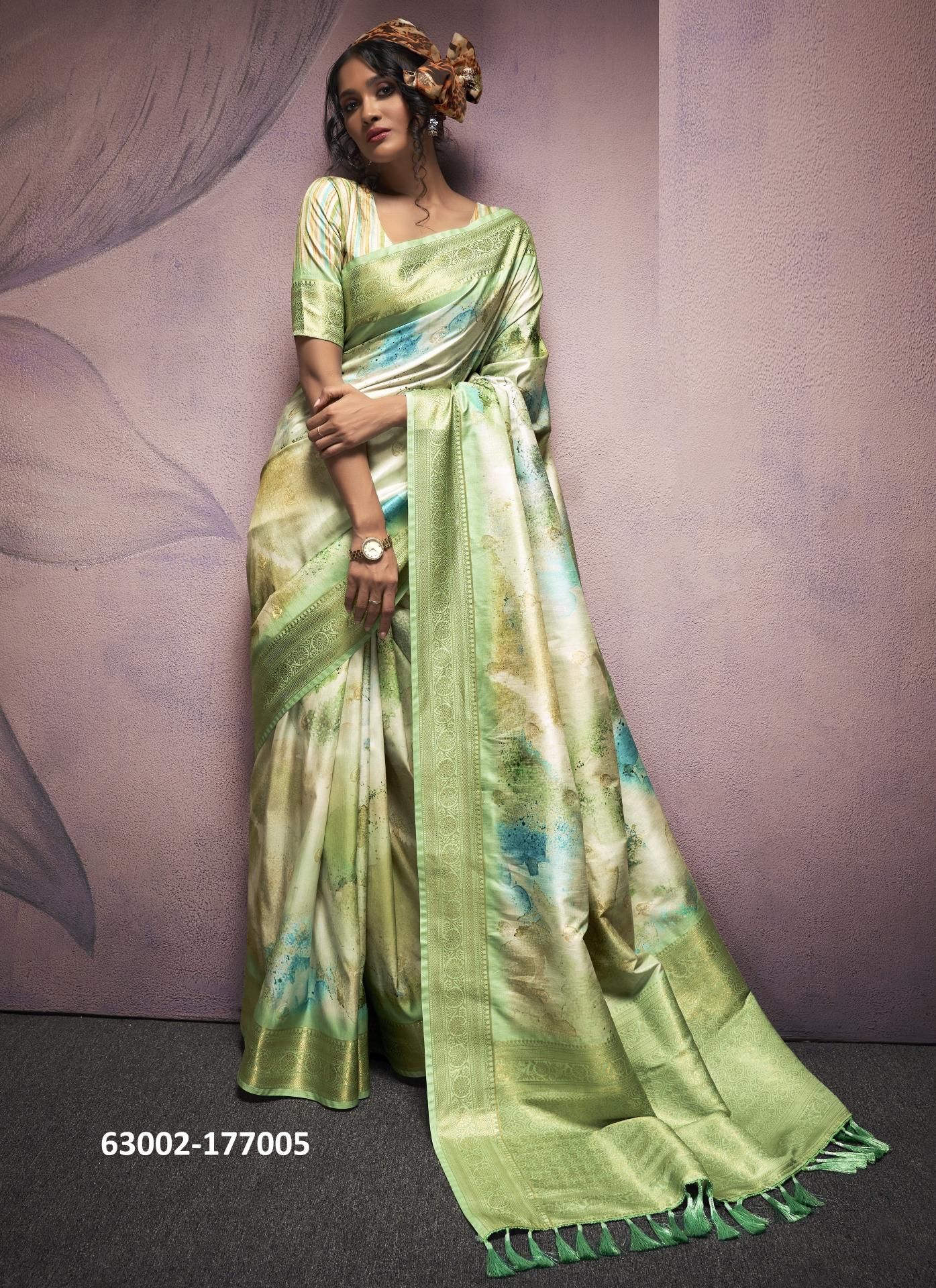 RANGREZA - Catalog # 63002 (Set of 10 Sarees) by Semad Styles RANGREZA - Catalog # 63002 (Set of 10 Sarees) by Semad Styles
