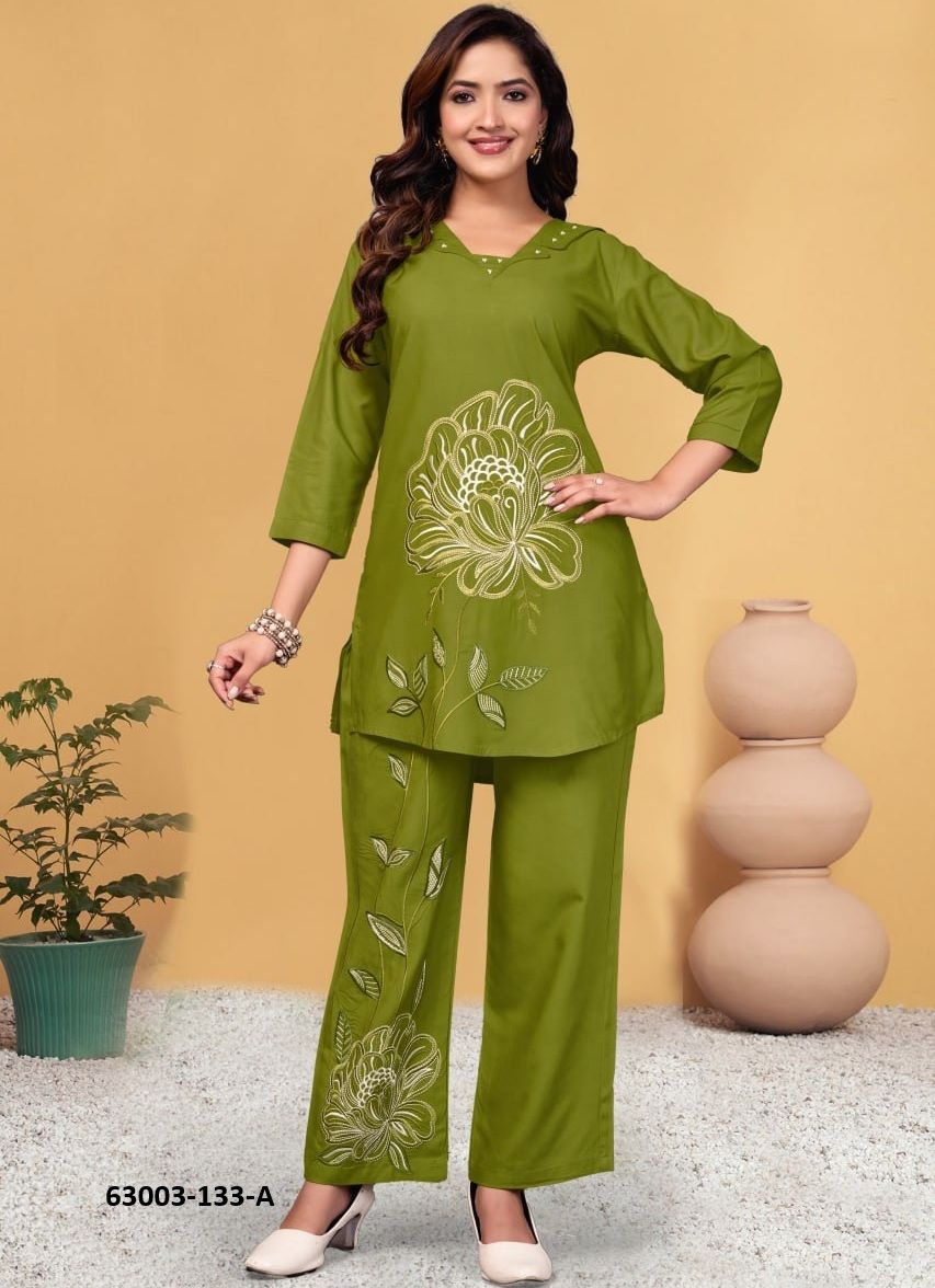 CO-ORD SET 133 - Catalog # 63003 (Set of 3 Tops With Bottoms) by Tentmen Clothing CO-ORD SET 133 - Catalog # 63003 (Set of 3 Tops With Bottoms) by Tentmen Clothing