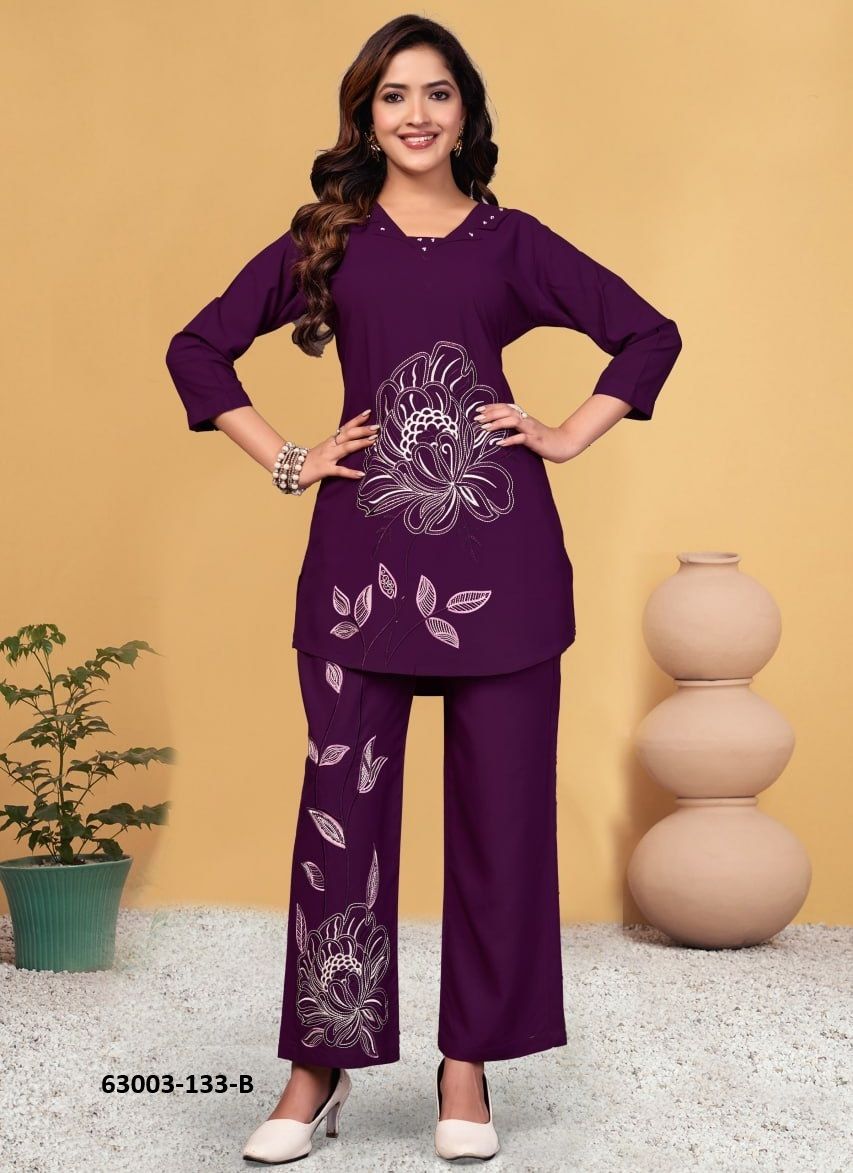 CO-ORD SET 133 - Catalog # 63003 (Set of 3 Tops With Bottoms) by Tentmen Clothing CO-ORD SET 133 - Catalog # 63003 (Set of 3 Tops With Bottoms) by Tentmen Clothing