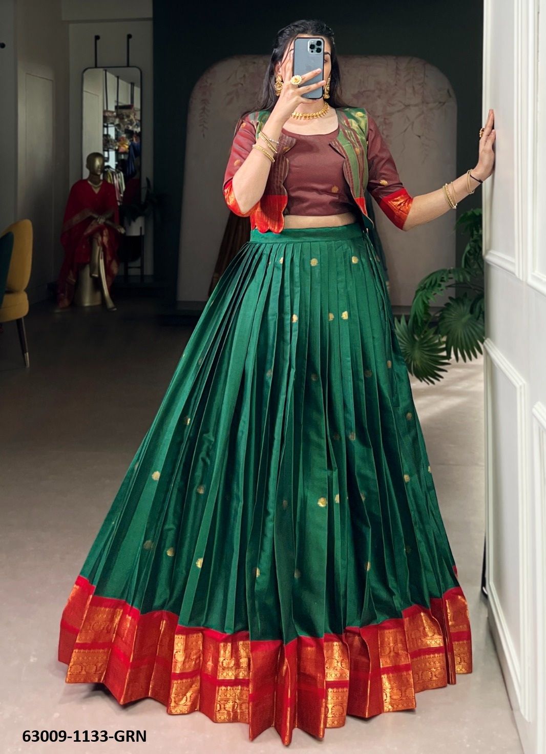 ANUSHNA - Catalog # 63009 (Set of 2 Readymade Lehengas) by Raw Lemon ANUSHNA - Catalog # 63009 (Set of 2 Readymade Lehengas) by Raw Lemon