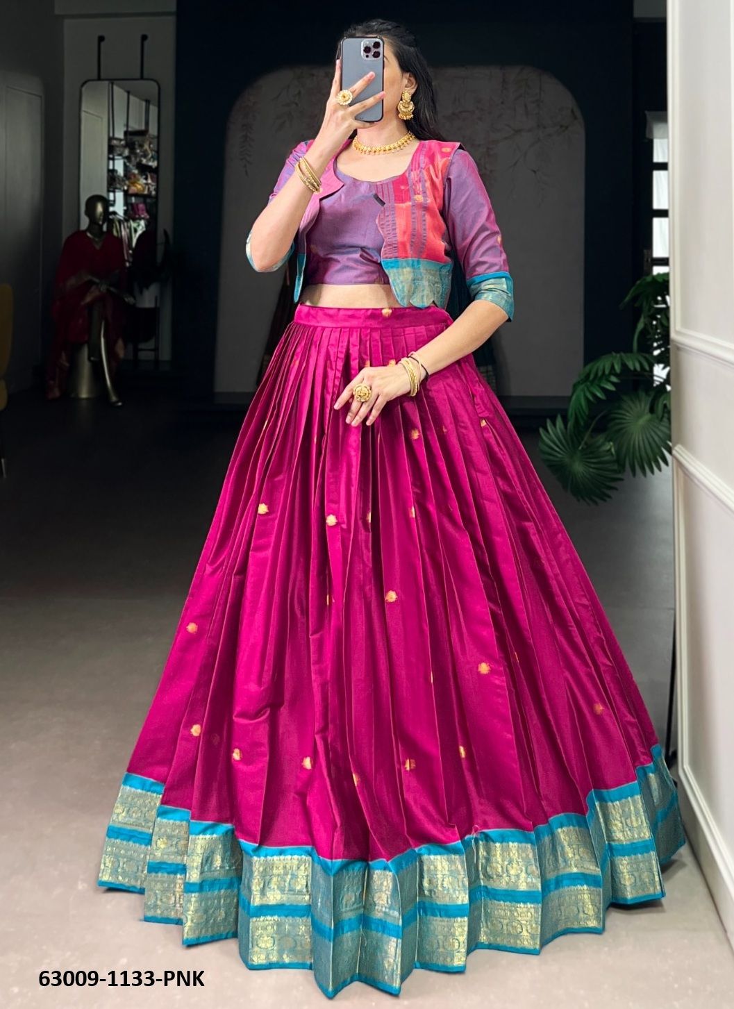 ANUSHNA - Catalog # 63009 (Set of 2 Readymade Lehengas) by Raw Lemon ANUSHNA - Catalog # 63009 (Set of 2 Readymade Lehengas) by Raw Lemon