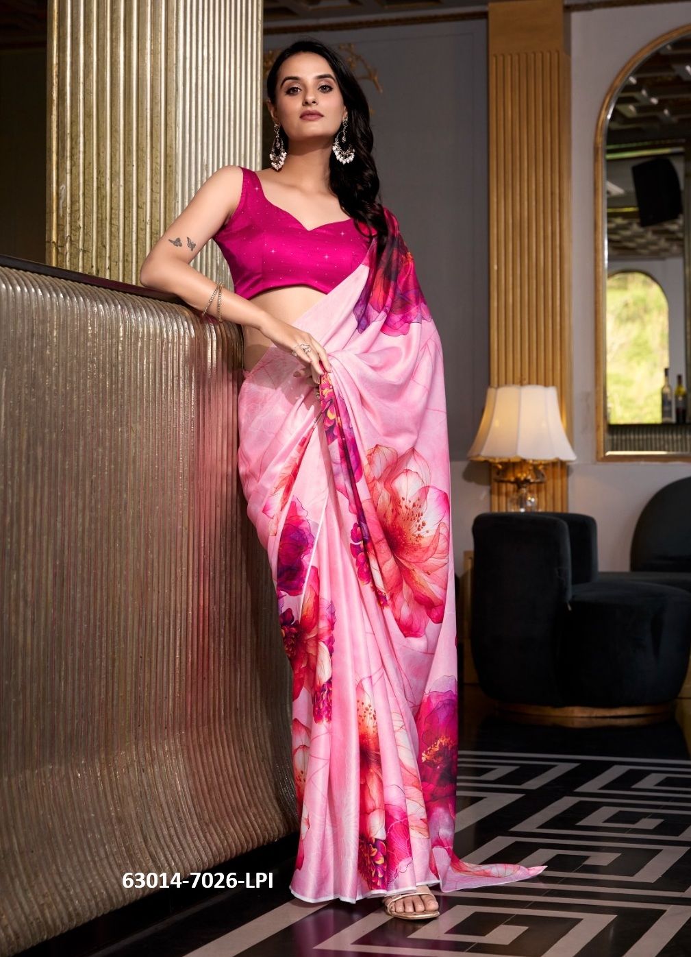 MIKELI FLORAL DIGITAL PRINTS - Catalog # 63014 (Set of 2 Sarees) by Semad Styles MIKELI FLORAL DIGITAL PRINTS - Catalog # 63014 (Set of 2 Sarees) by Semad Styles