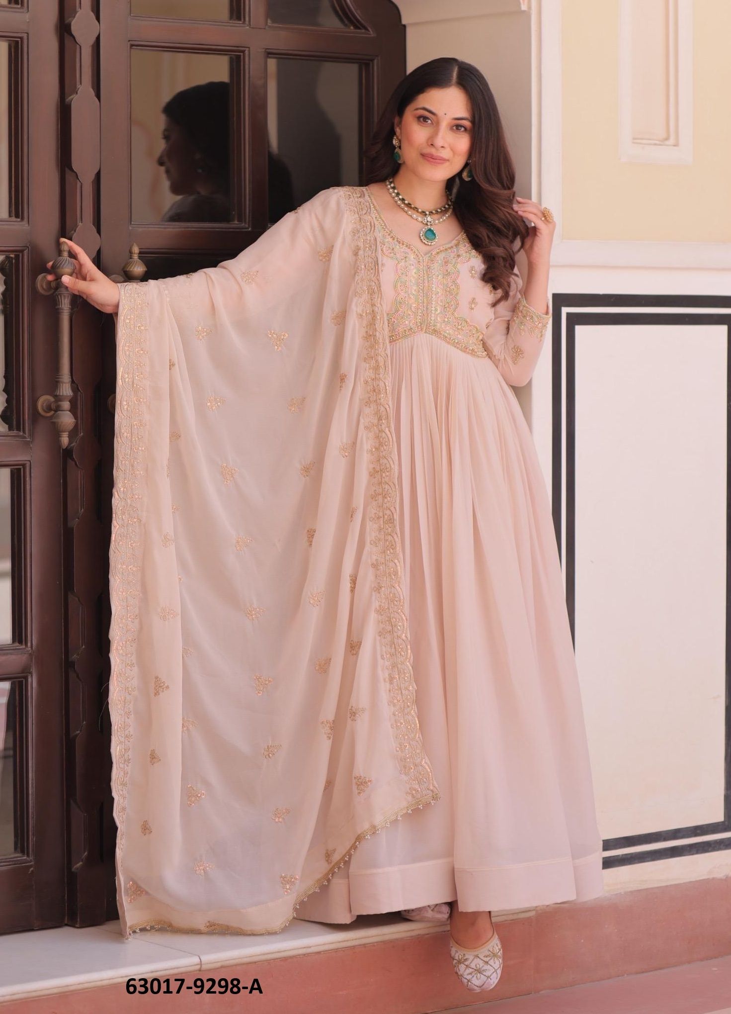 SERIES 9298 - Catalog # 63017 (Set of 2 Readymade Gowns) by Amdavadi Fashion SERIES 9298 - Catalog # 63017 (Set of 2 Readymade Gowns) by Amdavadi Fashion