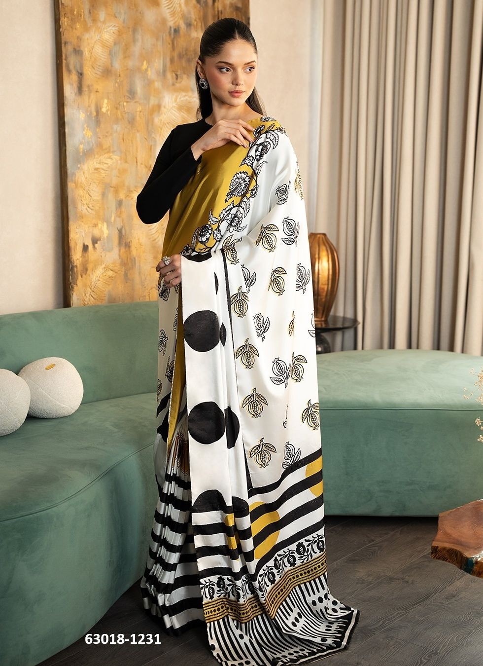 DEVSENA SATIN - Catalog # 63018 (Set of 7 Sarees) by Semad Styles DEVSENA SATIN - Catalog # 63018 (Set of 7 Sarees) by Semad Styles