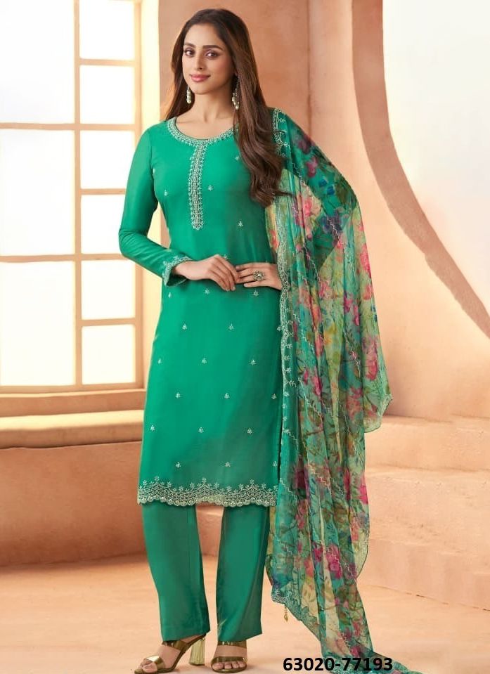 ANMOL - Catalog # 63020 (Set of 4 Semi-Stitched / Un-Stitched Suits) by Vinay Fashion LLP