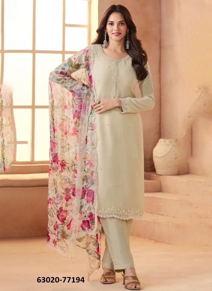 ANMOL - Catalog # 63020 (Set of 4 Semi-Stitched / Un-Stitched Suits) by Vinay Fashion LLP