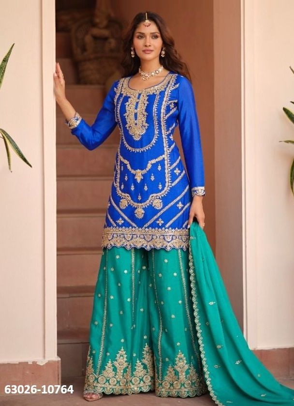 RICHA - Catalog # 63026 (Set of 3 Readymade Salwar Suits) by Aashirwad