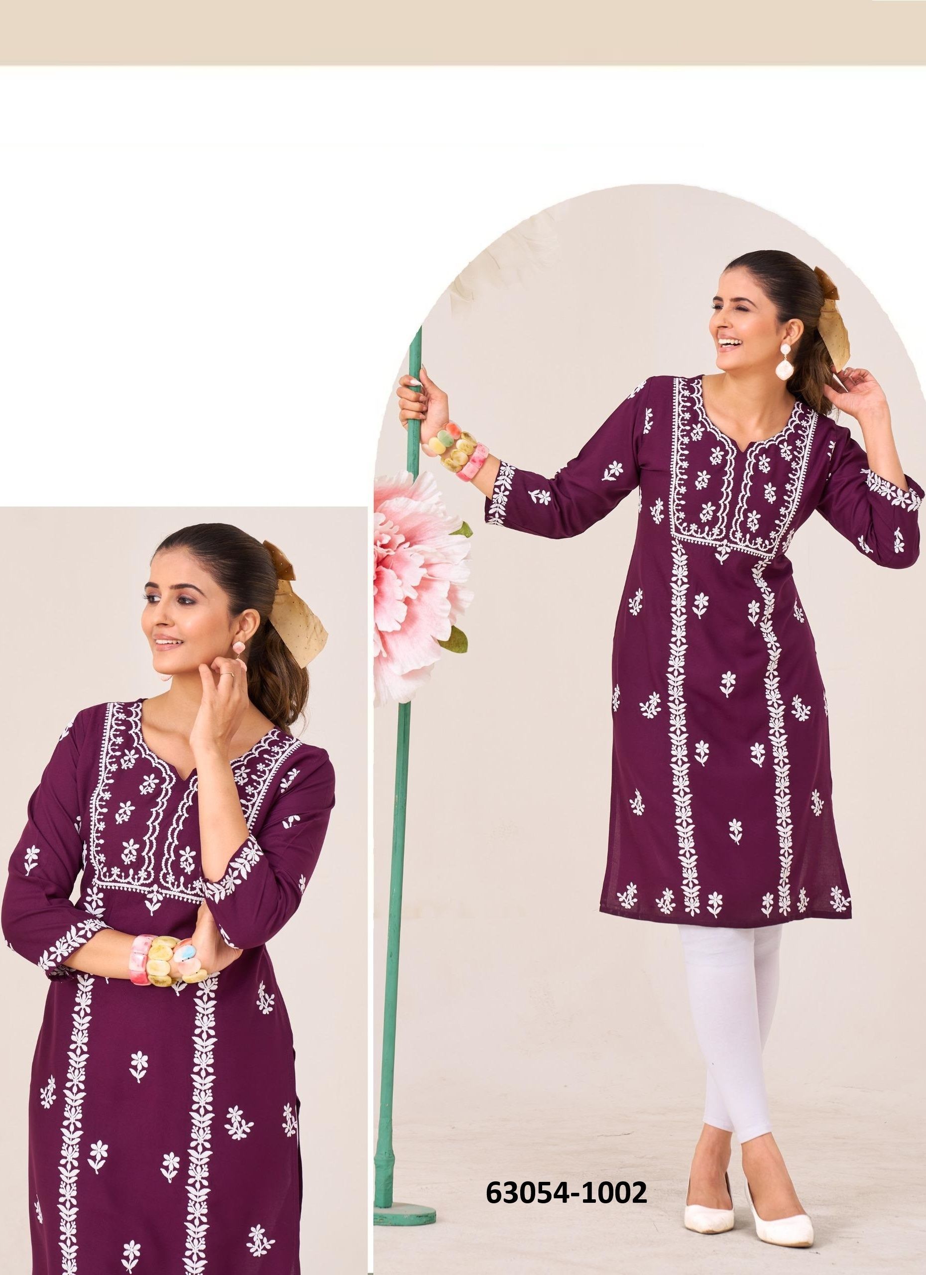 BOSTON - Catalog # 63054 (Set of 6 Readymade Salwar Suits) by Blue Hills