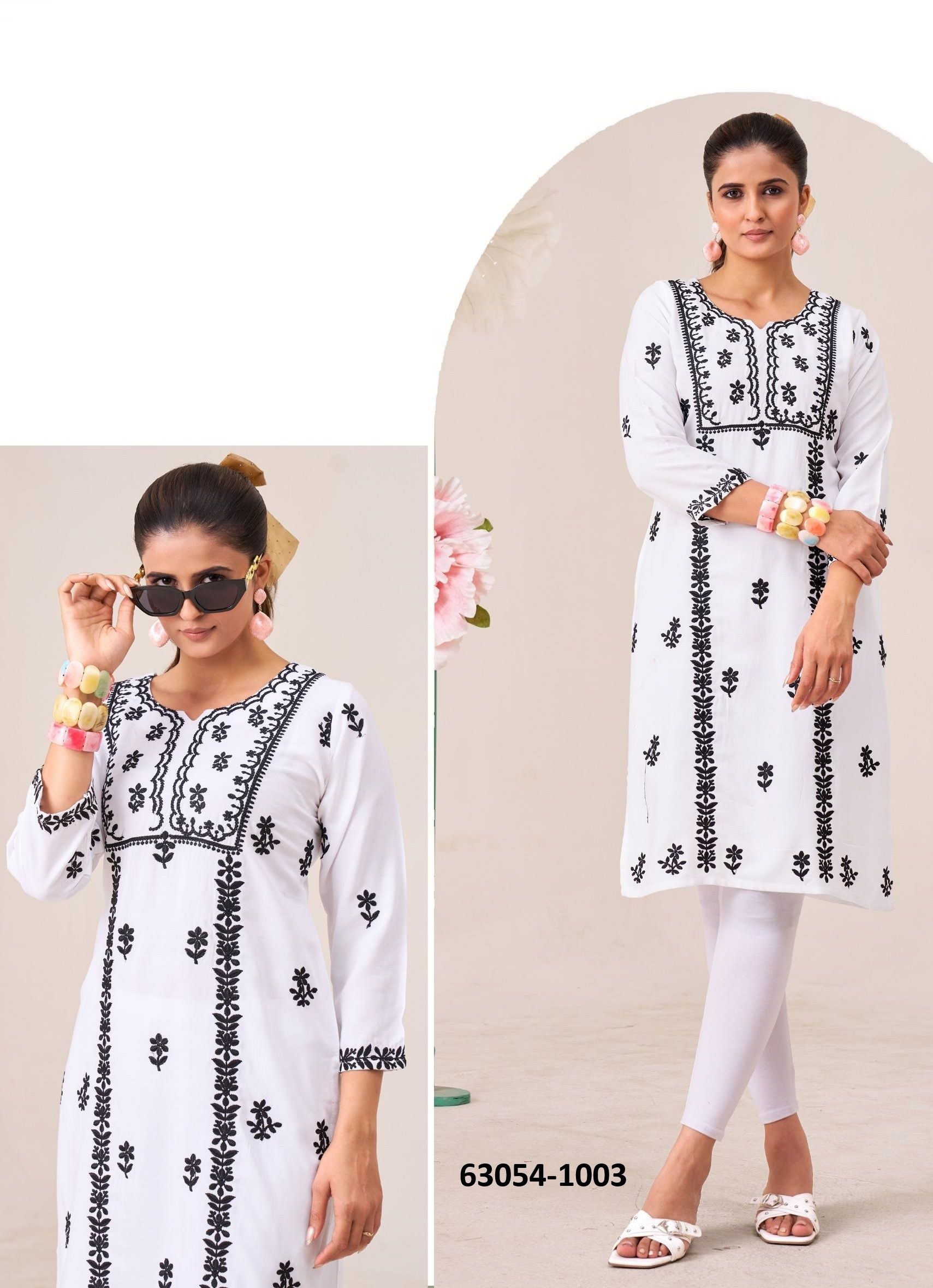 BOSTON - Catalog # 63054 (Set of 6 Readymade Salwar Suits) by Blue Hills