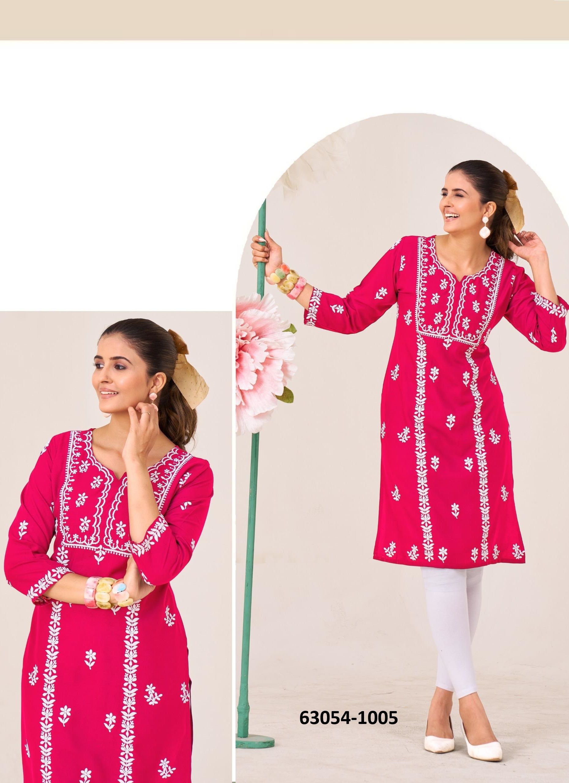 BOSTON - Catalog # 63054 (Set of 6 Readymade Salwar Suits) by Blue Hills