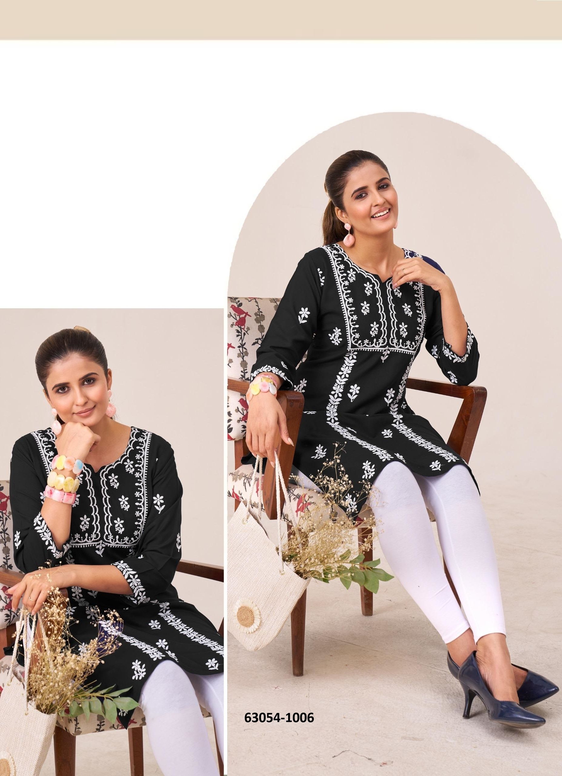 BOSTON - Catalog # 63054 (Set of 6 Readymade Salwar Suits) by Blue Hills
