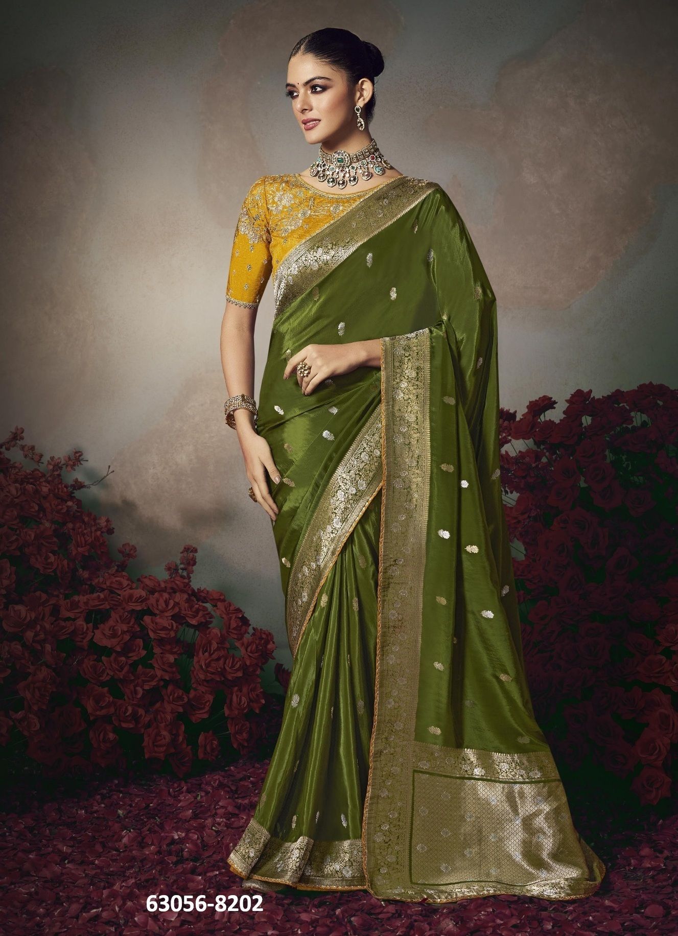 KAMINI - Catalog # 63056 (Set of 6 Sarees) by Kira Fashion
