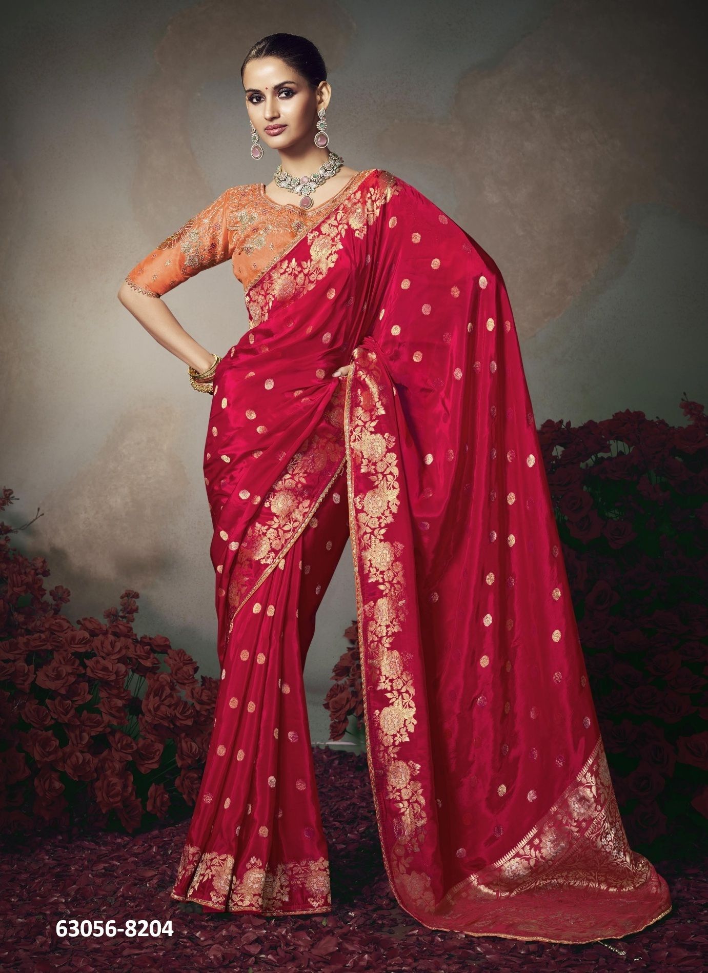 KAMINI - Catalog # 63056 (Set of 6 Sarees) by Kira Fashion