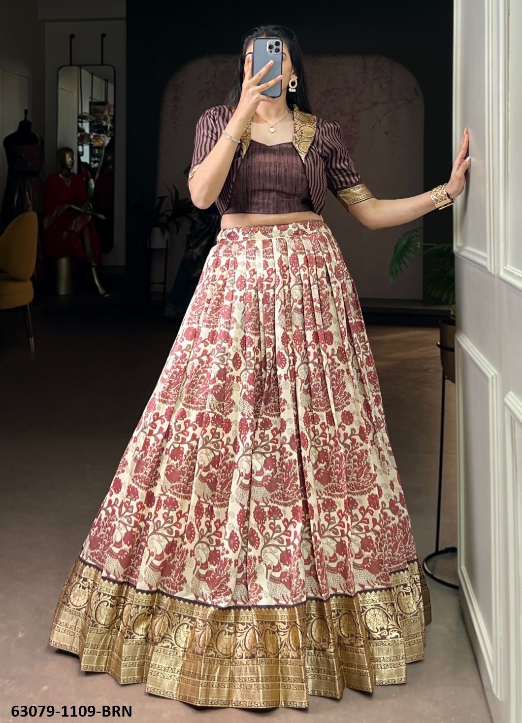 LEHENGA WITH KOTI 1109 - Catalog # 63079 (Set of 4 Readymade Lehengas) by Raw Lemon LEHENGA WITH KOTI 1109 - Catalog # 63079 (Set of 4 Readymade Lehengas) by Raw Lemon