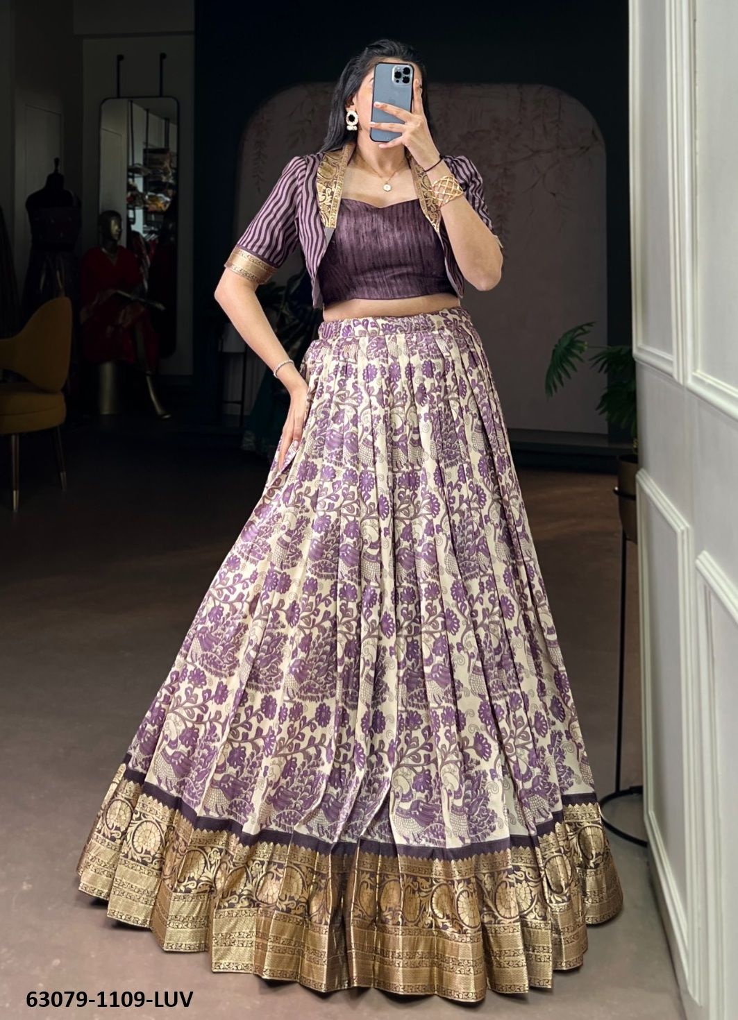LEHENGA WITH KOTI 1109 - Catalog # 63079 (Set of 4 Readymade Lehengas) by Raw Lemon LEHENGA WITH KOTI 1109 - Catalog # 63079 (Set of 4 Readymade Lehengas) by Raw Lemon