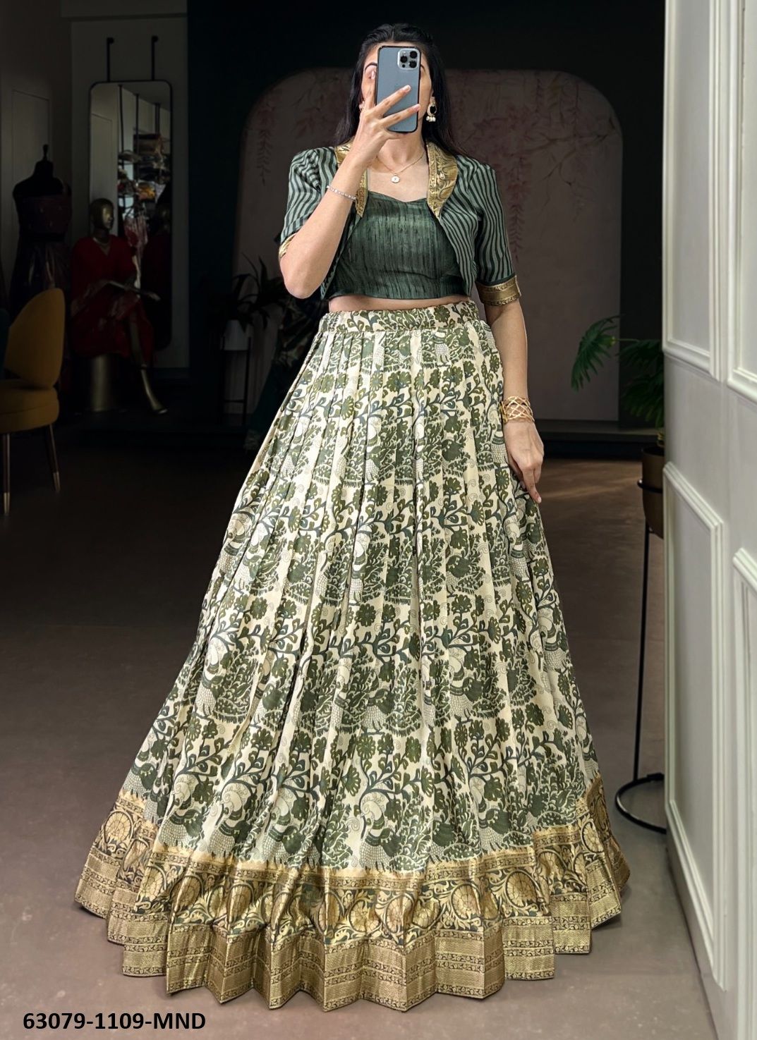 LEHENGA WITH KOTI 1109 - Catalog # 63079 (Set of 4 Readymade Lehengas) by Raw Lemon LEHENGA WITH KOTI 1109 - Catalog # 63079 (Set of 4 Readymade Lehengas) by Raw Lemon