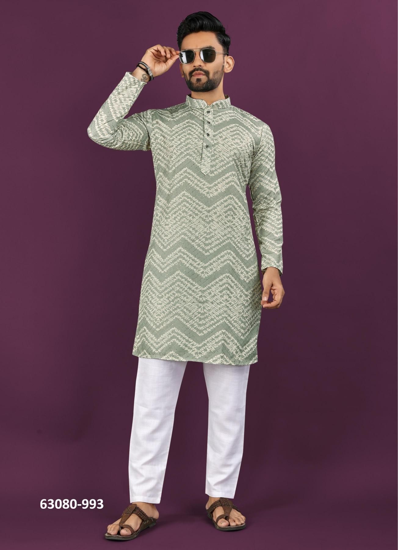 ZIG ZAG - Catalog # 63080 (Set of 6 Men's Ethnic Wear) by Tentmen Clothing ZIG ZAG - Catalog # 63080 (Set of 6 Men's Ethnic Wear) by Tentmen Clothing