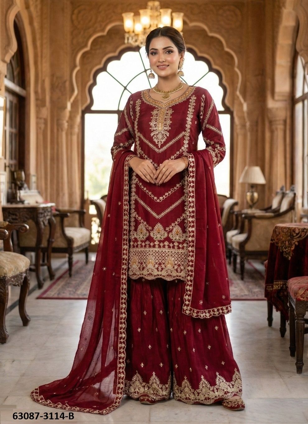 KB 3314 - Catalog # 63087 (Set of 2 Semi-Stitched / Un-Stitched Suits) by Amdavadi Fashion KB 3314 - Catalog # 63087 (Set of 2 Semi-Stitched / Un-Stitched Suits) by Amdavadi Fashion