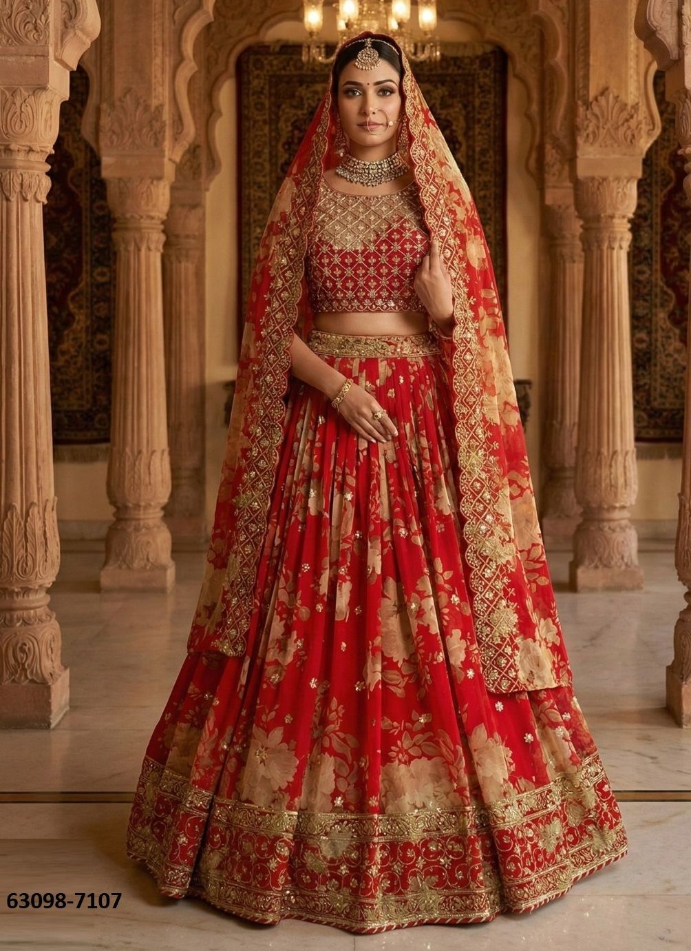 PREETA - Catalog # 63098 (Set of 2 Semi-Stitched Lehengas) by Komal Pret PREETA - Catalog # 63098 (Set of 2 Semi-Stitched Lehengas) by Komal Pret