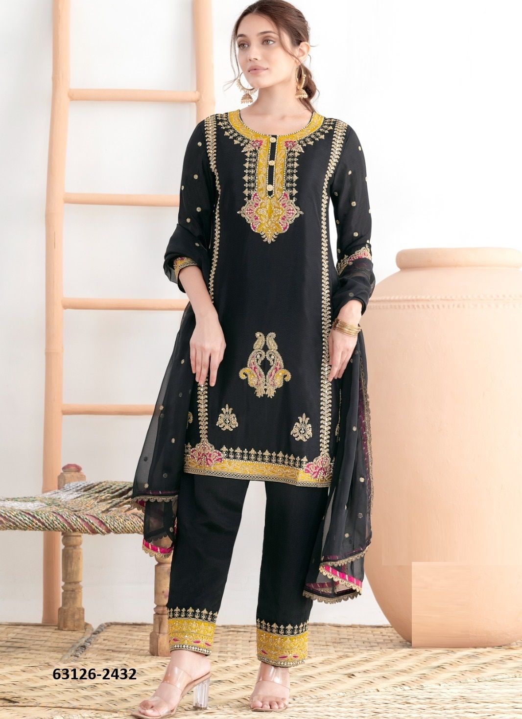 SURMAYI - Catalog # 63126 (Set of 2 Readymade Salwar Suits) by Gulzar Couture SURMAYI - Catalog # 63126 (Set of 2 Readymade Salwar Suits) by Gulzar Couture