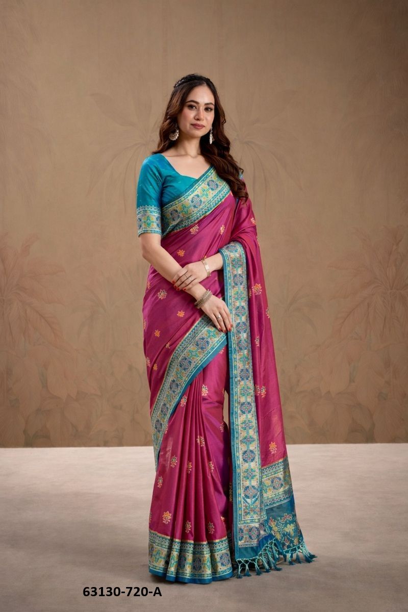 SALEM SILK - Catalog # 63130 (Set of 8 Sarees) by Semad Styles SALEM SILK - Catalog # 63130 (Set of 8 Sarees) by Semad Styles