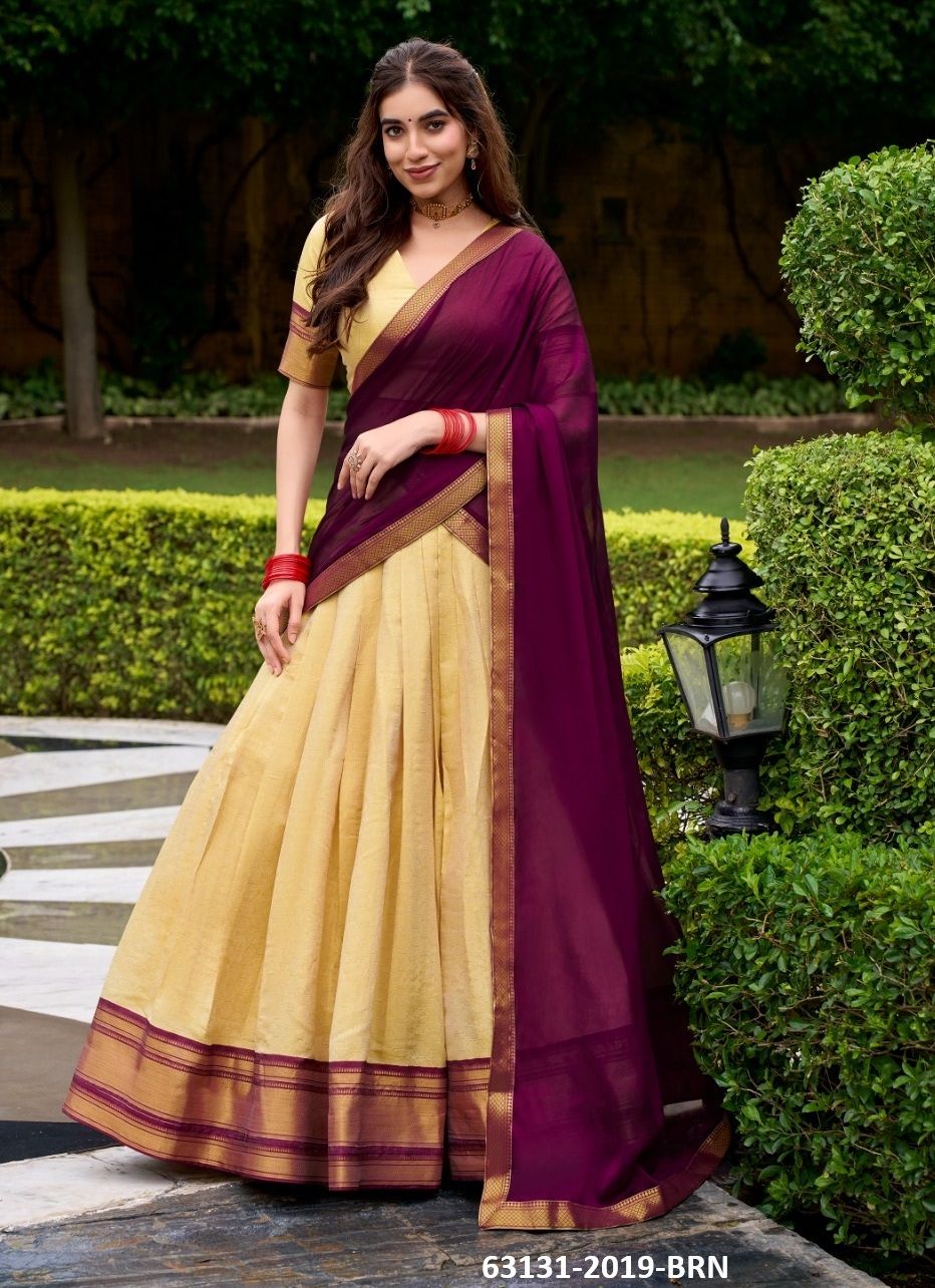 PREETHI - Catalog # 63131 (Set of 4 Readymade Lehengas) by Raw Lemon PREETHI - Catalog # 63131 (Set of 4 Readymade Lehengas) by Raw Lemon