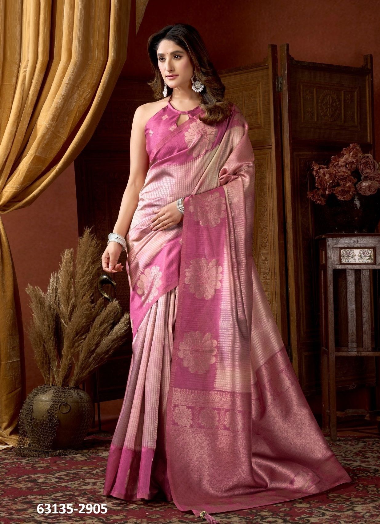 STELLA - Catalog # 63135 (Set of 6 Sarees) by Gobuni STELLA - Catalog # 63135 (Set of 6 Sarees) by Gobuni