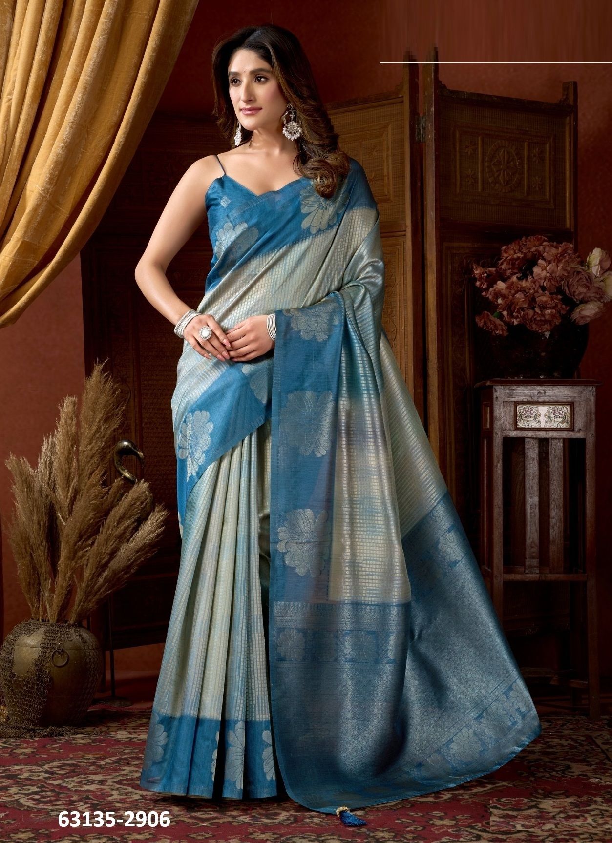STELLA - Catalog # 63135 (Set of 6 Sarees) by Gobuni STELLA - Catalog # 63135 (Set of 6 Sarees) by Gobuni
