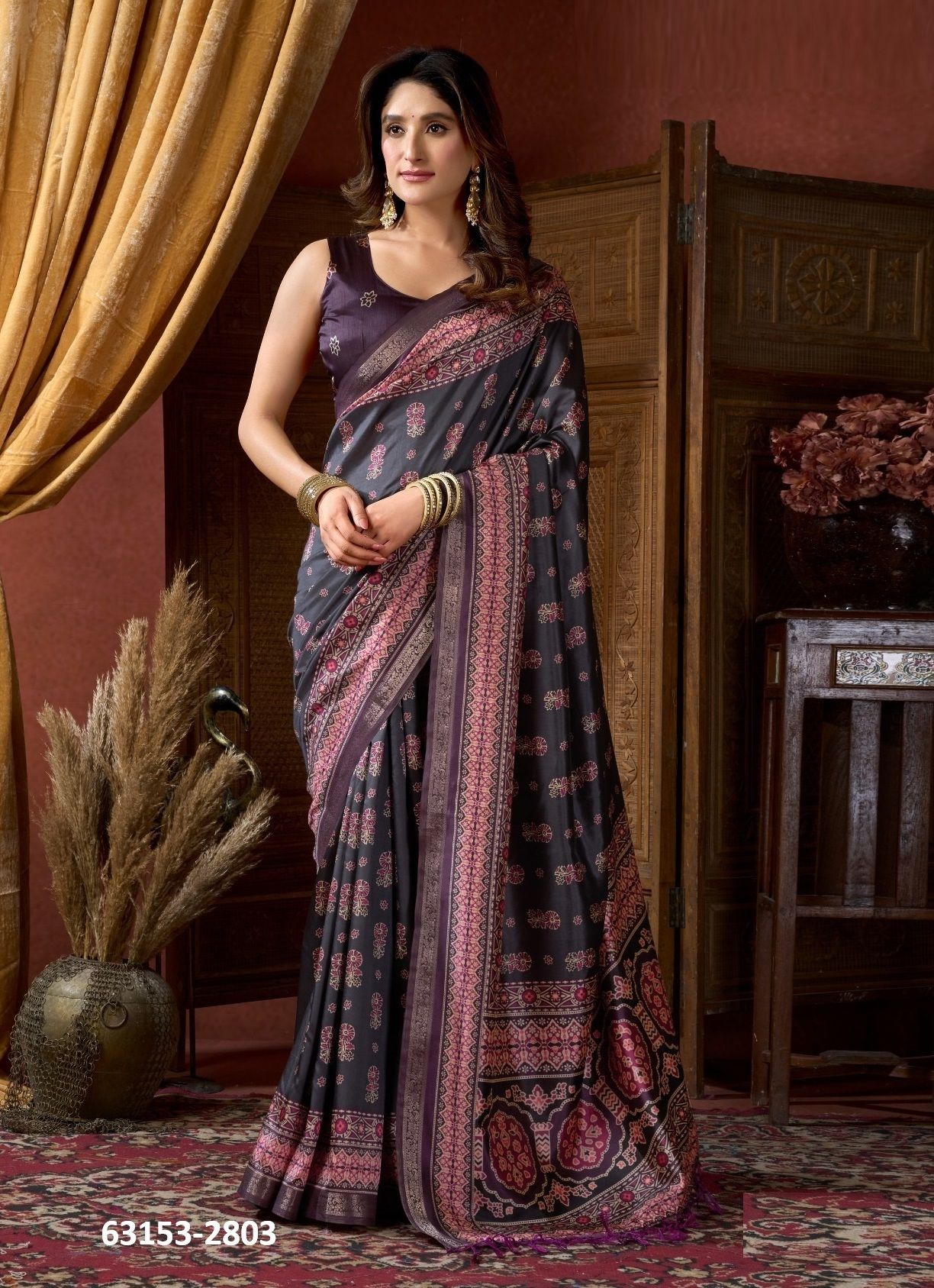 SAMAIRA - Catalog # 63153 (Set of 6 Sarees) by Gobuni SAMAIRA - Catalog # 63153 (Set of 6 Sarees) by Gobuni