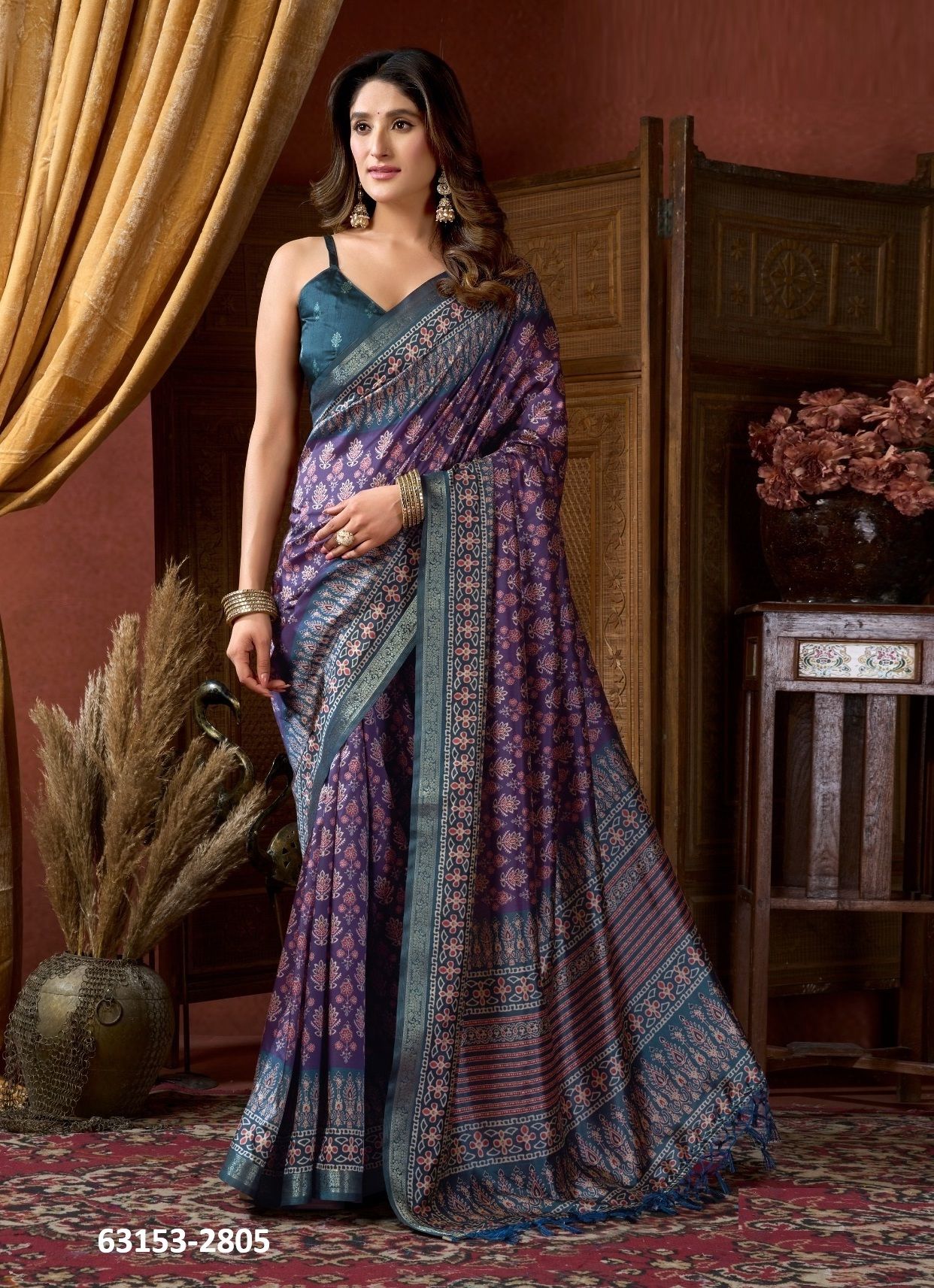 SAMAIRA - Catalog # 63153 (Set of 6 Sarees) by Gobuni SAMAIRA - Catalog # 63153 (Set of 6 Sarees) by Gobuni