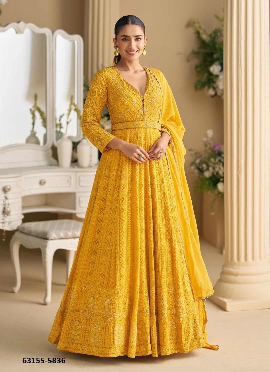 DAWAT - Catalog # 63155 (Set of 4 Readymade Gowns) by Sayuri Designer DAWAT - Catalog # 63155 (Set of 4 Readymade Gowns) by Sayuri Designer