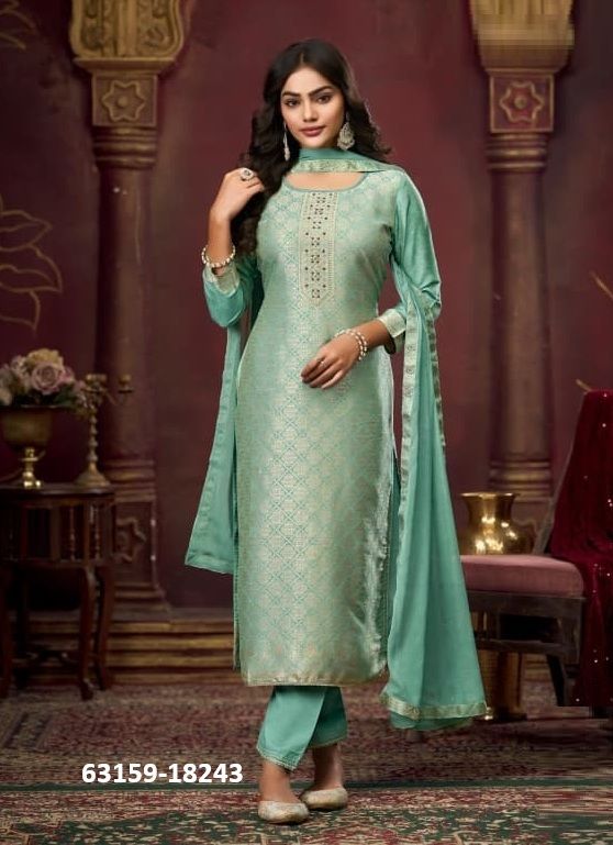 KOYAL 4 - Catalog # 63159 (Set of 6 Semi-Stitched / Un-Stitched Suits) by Kalarang