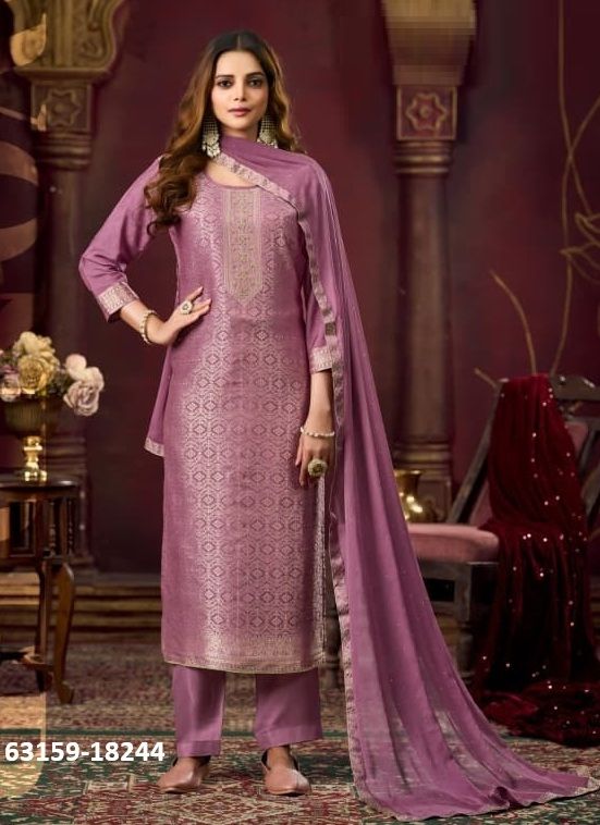 KOYAL 4 - Catalog # 63159 (Set of 6 Semi-Stitched / Un-Stitched Suits) by Kalarang