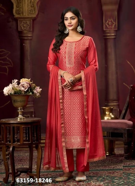 KOYAL 4 - Catalog # 63159 (Set of 6 Semi-Stitched / Un-Stitched Suits) by Kalarang