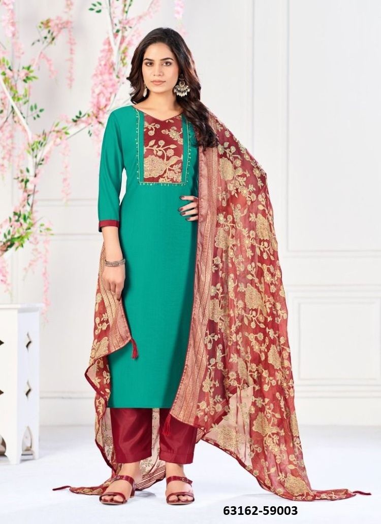SUHAGAN - Catalog # 63162 (Set of 12 Readymade Salwar Suits) by Amdavadi Fashion SUHAGAN - Catalog # 63162 (Set of 12 Readymade Salwar Suits) by Amdavadi Fashion