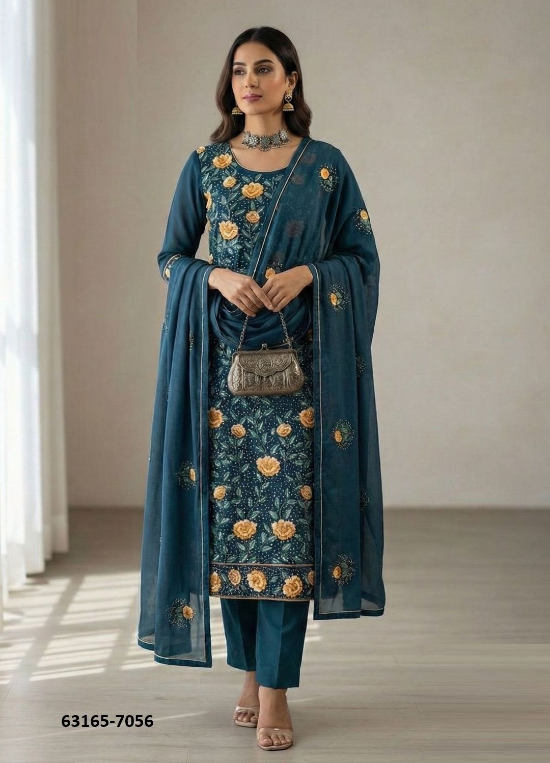 SERIES 7054-7057 - Catalog # 63165 (Set of 4 Readymade Salwar Suits) by Alizeh Official SERIES 7054-7057 - Catalog # 63165 (Set of 4 Readymade Salwar Suits) by Alizeh Official