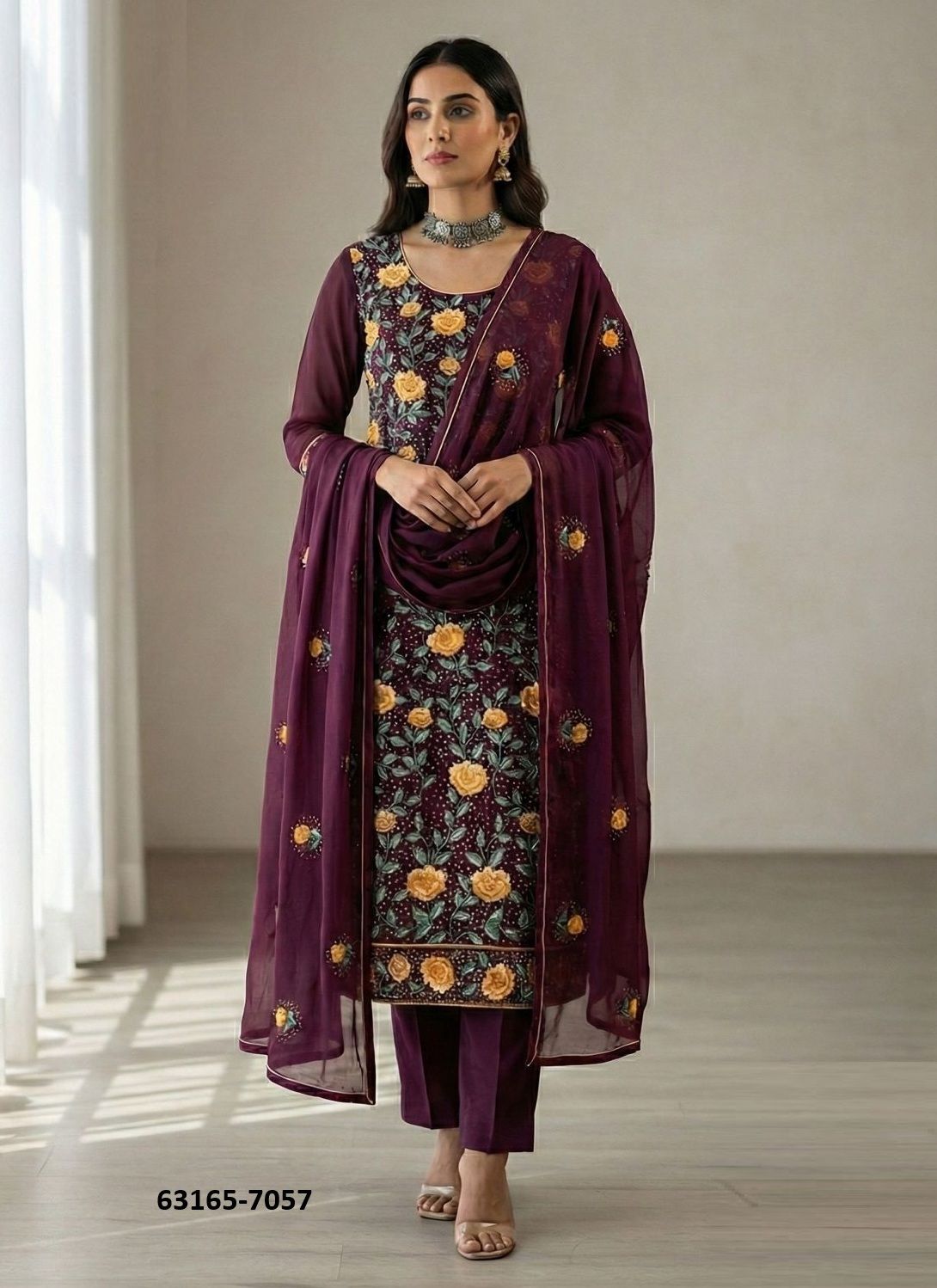 SERIES 7054-7057 - Catalog # 63165 (Set of 4 Readymade Salwar Suits) by Alizeh Official SERIES 7054-7057 - Catalog # 63165 (Set of 4 Readymade Salwar Suits) by Alizeh Official